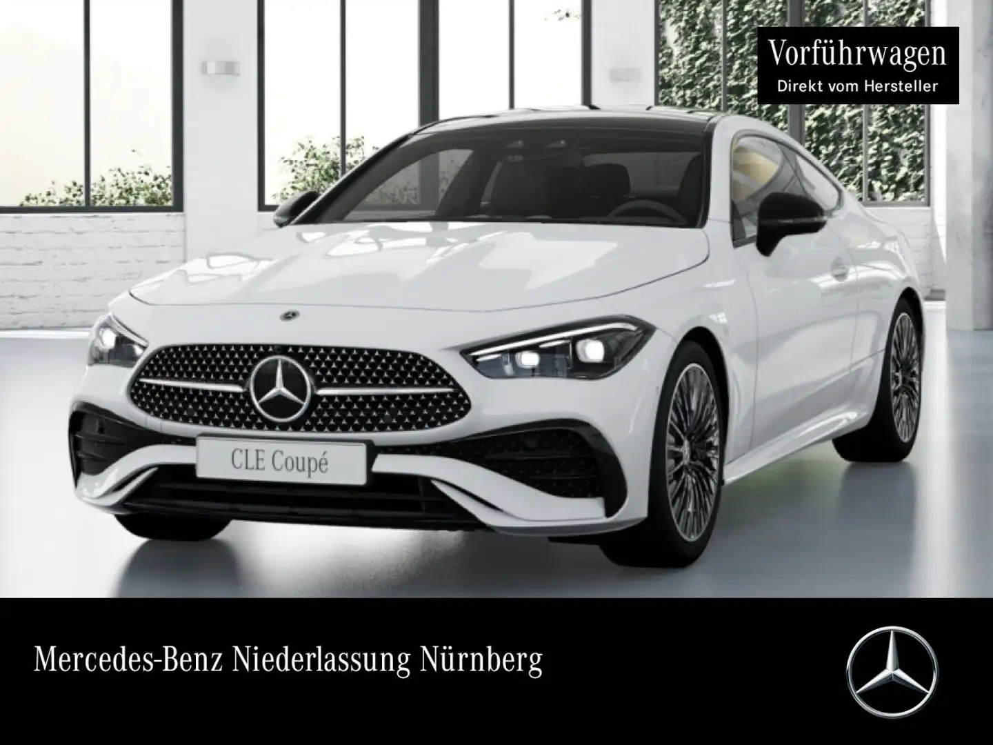 Mercedes-Benz CLE 300 4M AMG+NIGHT+PANO+360+BURMESTER+KEYLESS+9G Weiß - 1