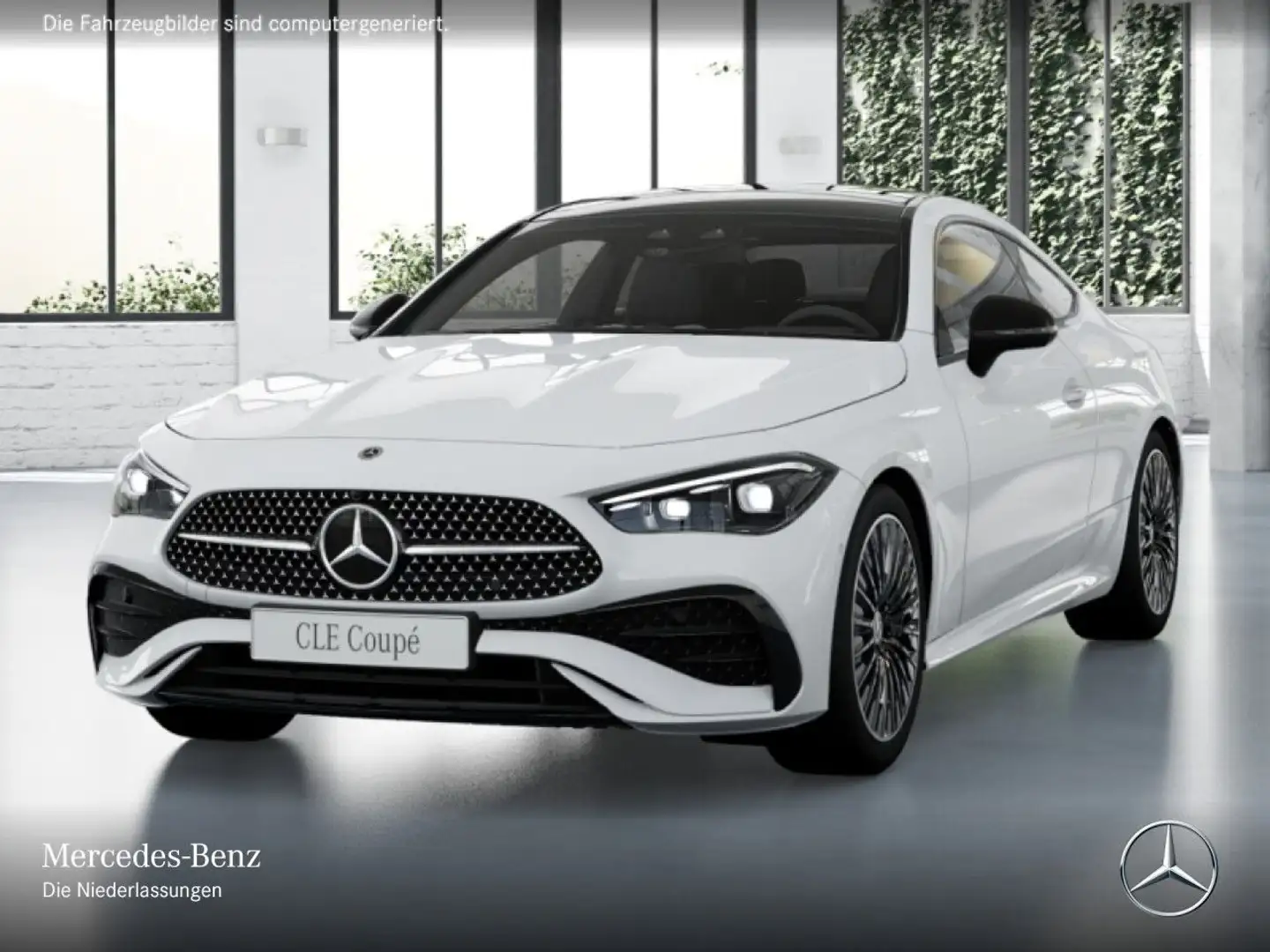 Mercedes-Benz CLE 300 4M AMG+NIGHT+PANO+360+BURMESTER+KEYLESS+9G Weiß - 2