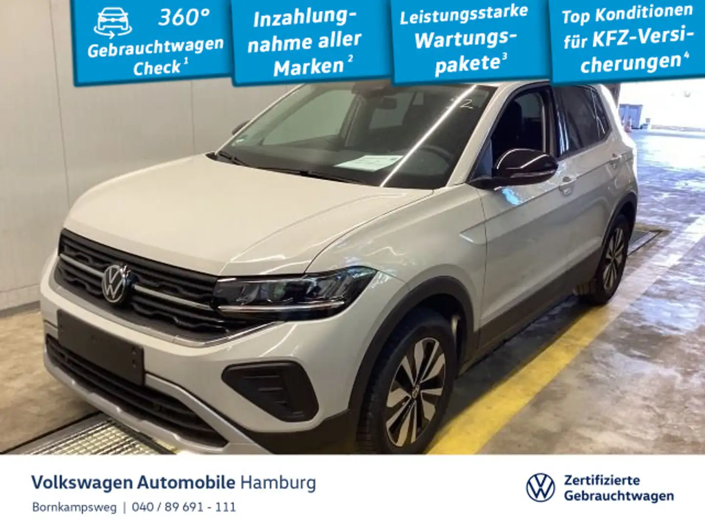 Volkswagen T-Cross 1.0 TSI Goal ACC App-Connect Sitzhzg LED Grau - 1