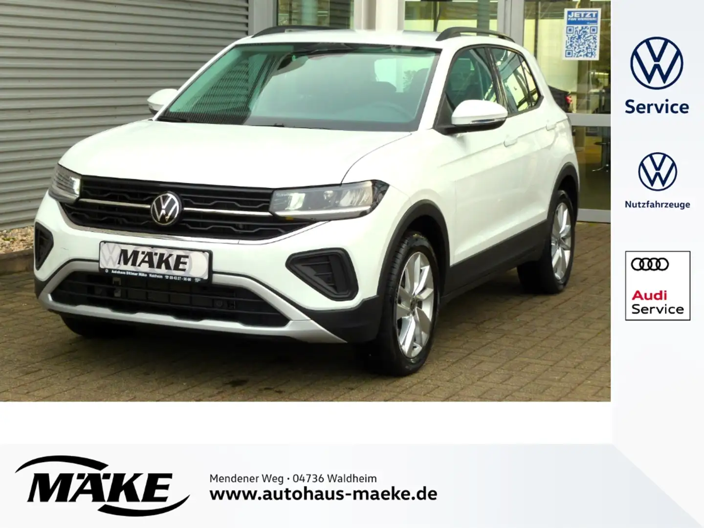 Volkswagen T-Cross 1.0 TSI DSG, Life, ACC, AHK, LED, Navi, DAB+, Weiß - 1