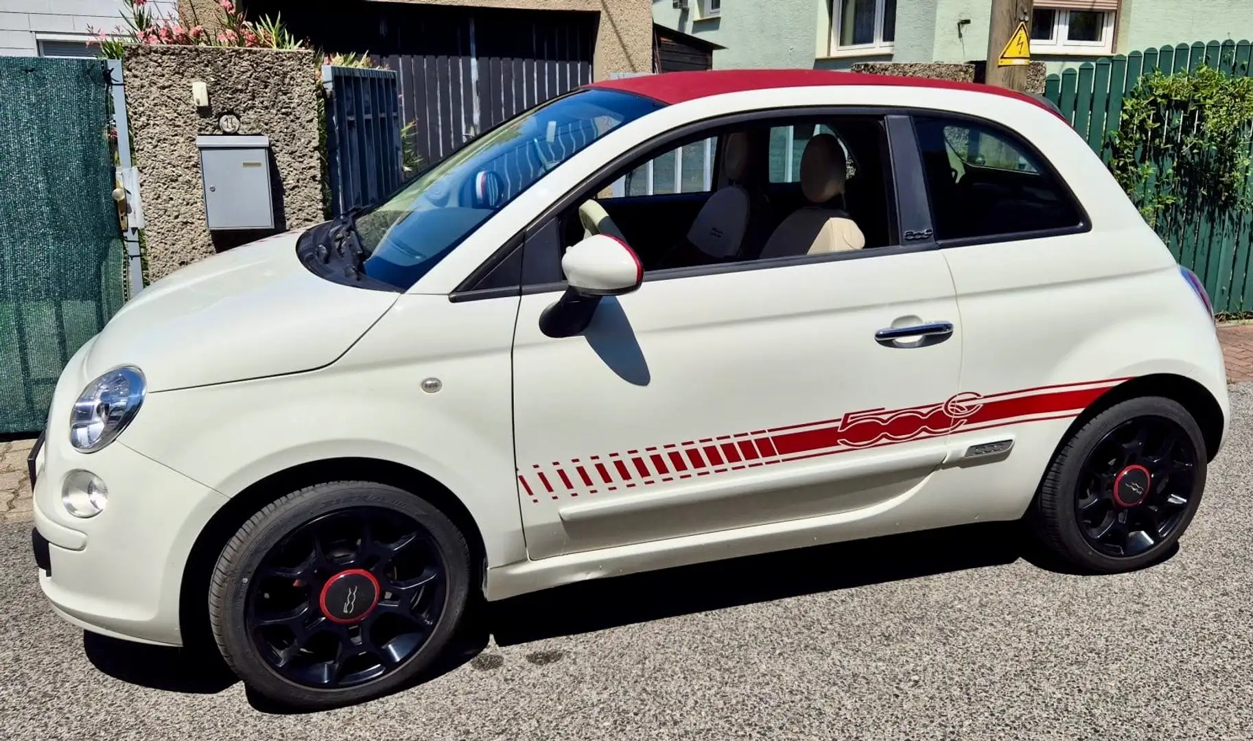 Fiat 500C 500 Cabrio 1,2 Lounge Lounge Weiß - 1