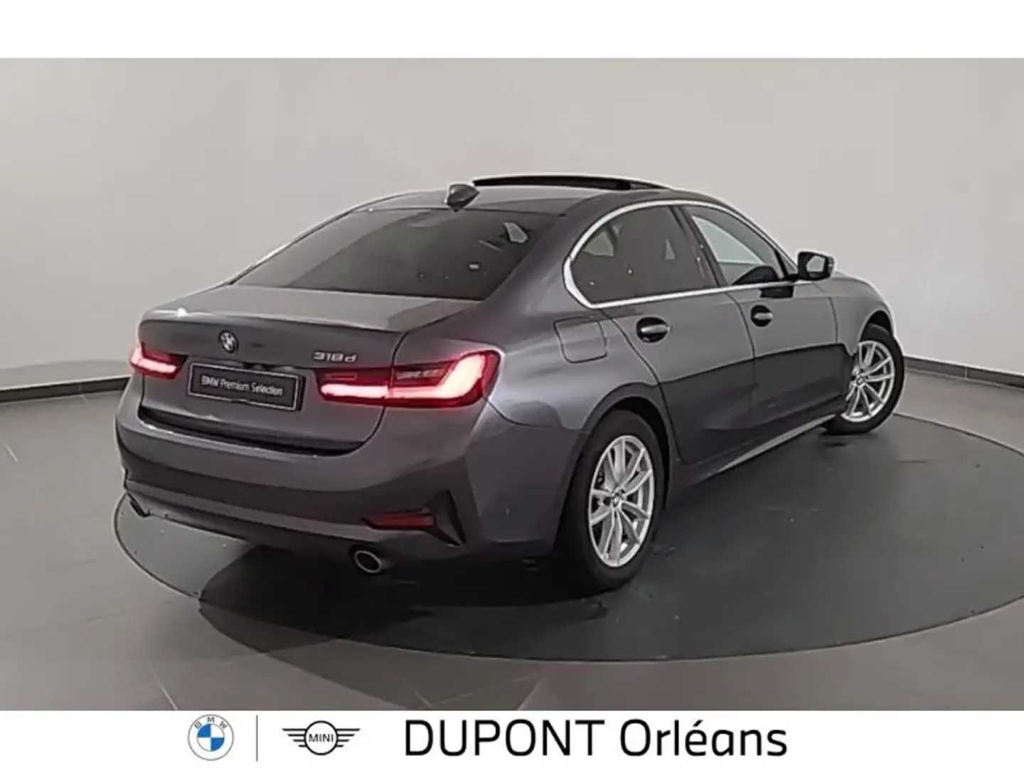 BMW 318 318dA 150ch Business Design Gris - 2
