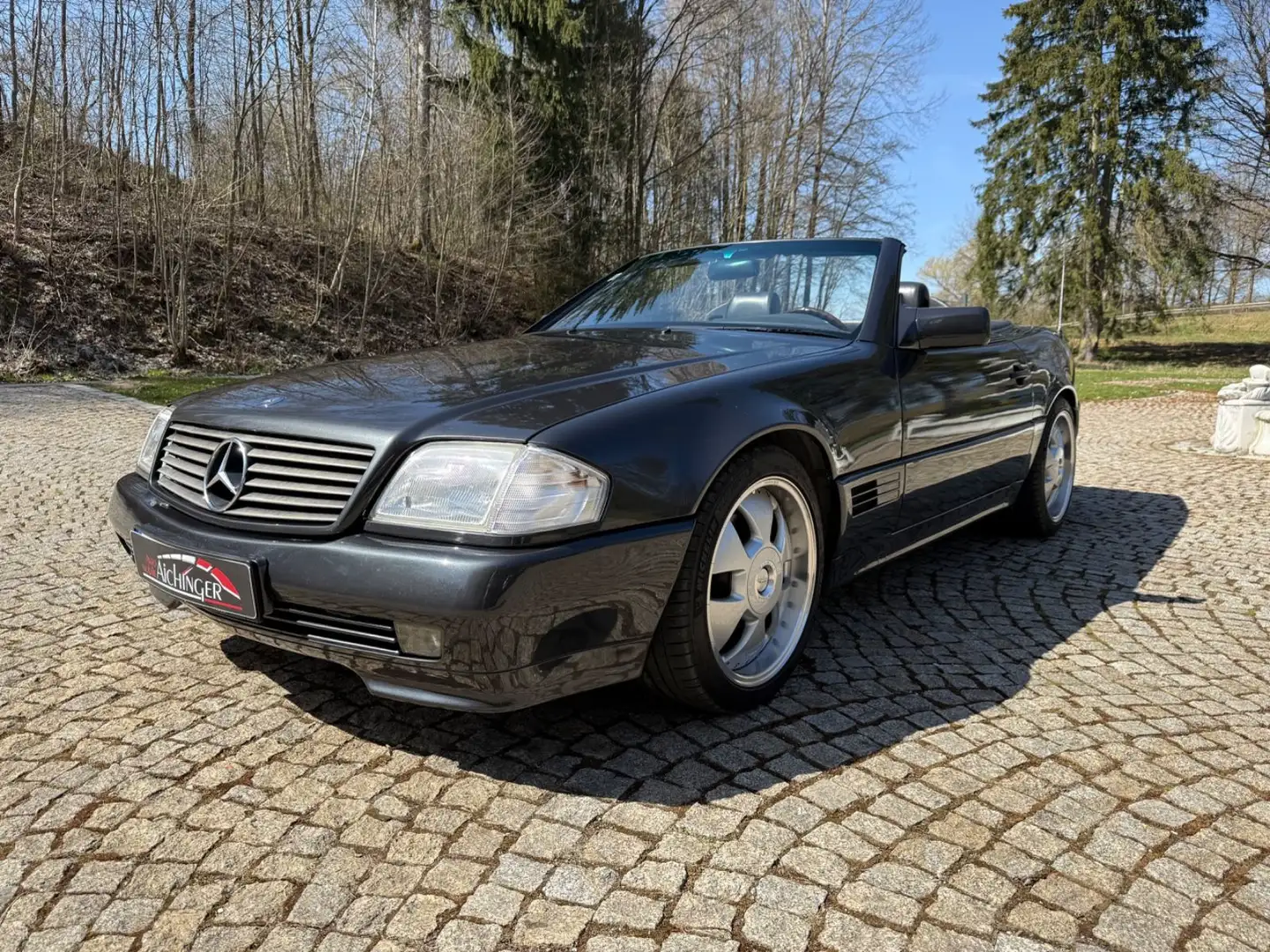 Mercedes-Benz SL 320 Top Zustand H-Kennzeichen SHZ Leder Klima Gris - 2