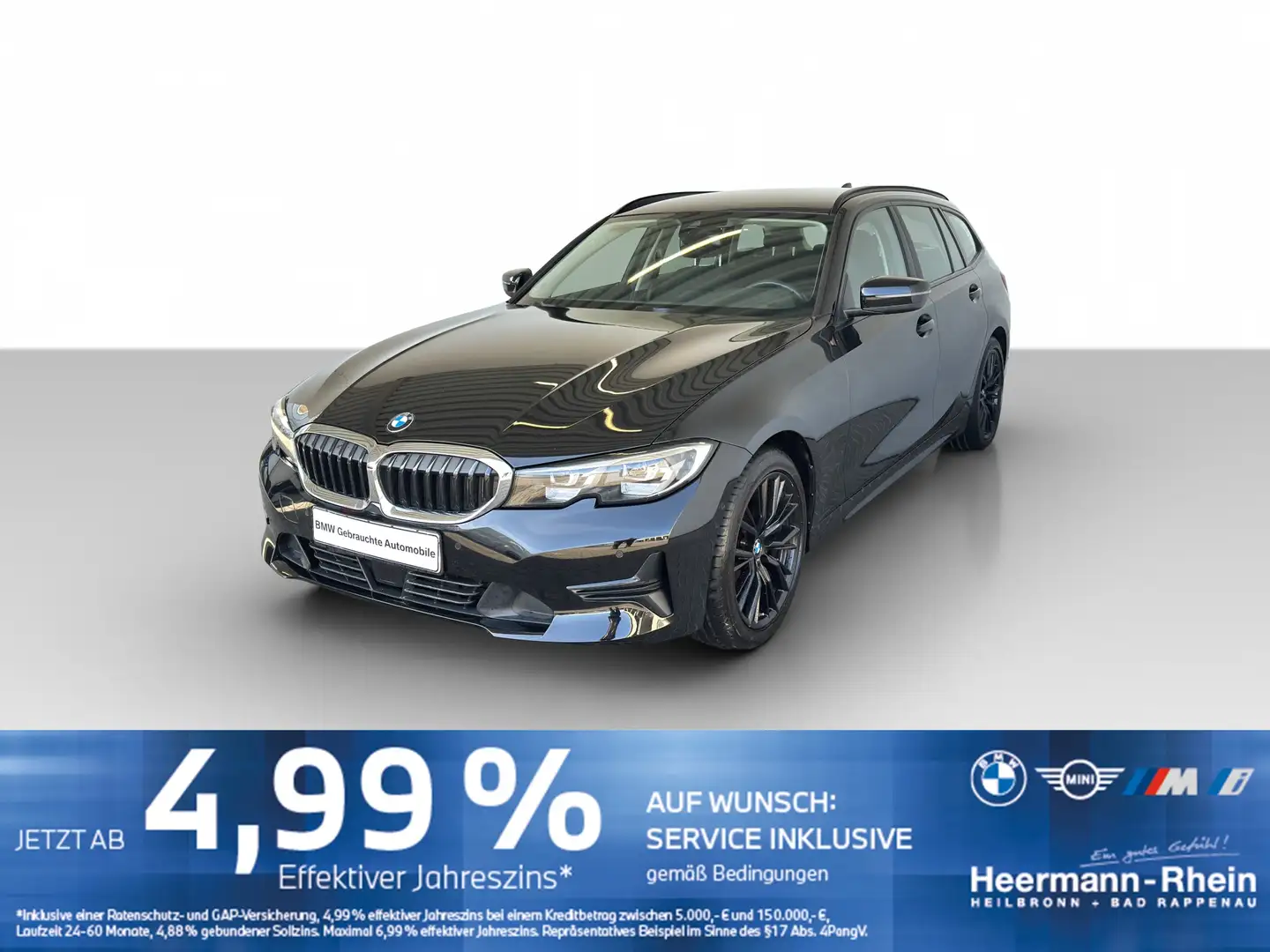 BMW 318 iA Tour. Advantage LiveCock.ACC.ParkAss.SHZ. Negro - 2