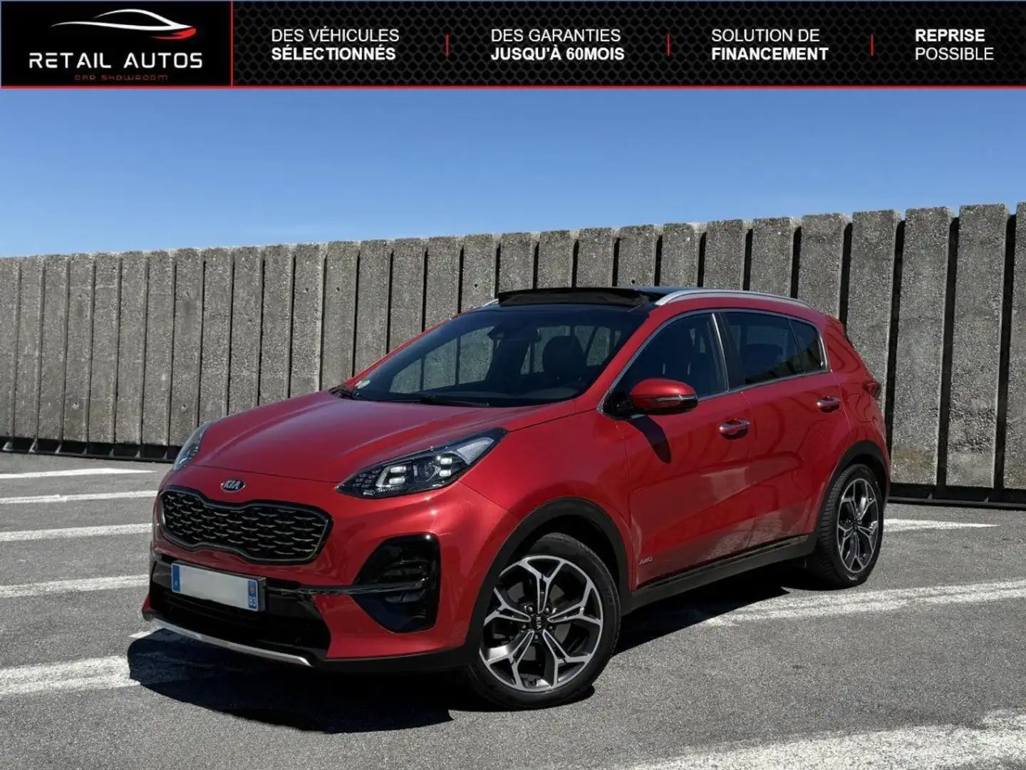 Kia Sportage 1.6 CRDi 136ch ISG GT Line Premium 4x4 Rouge - 1