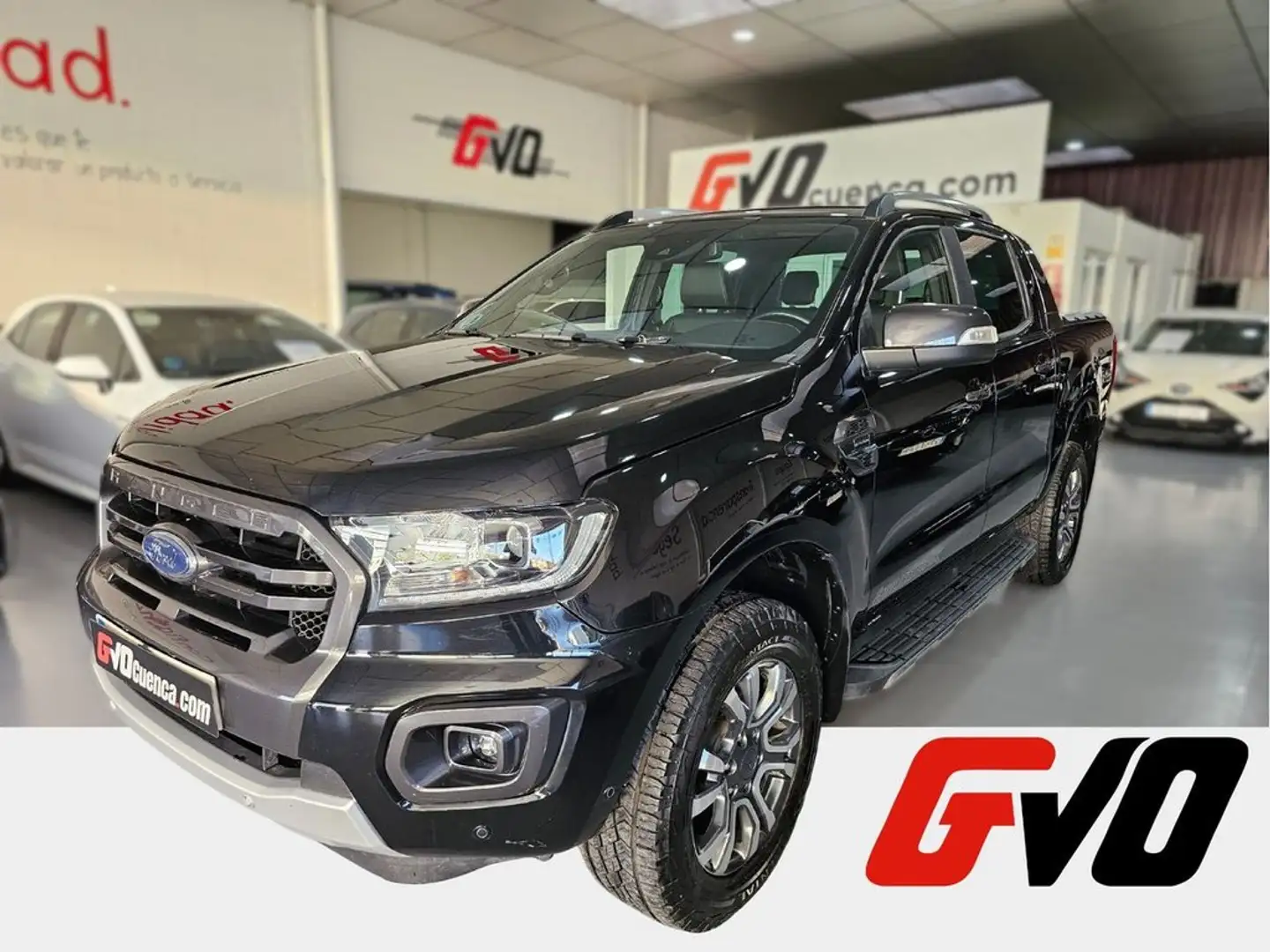 Ford Ranger 2.0 Ecoblue DCb. Wildtrak 4x4 Aut. 213 Zwart - 1