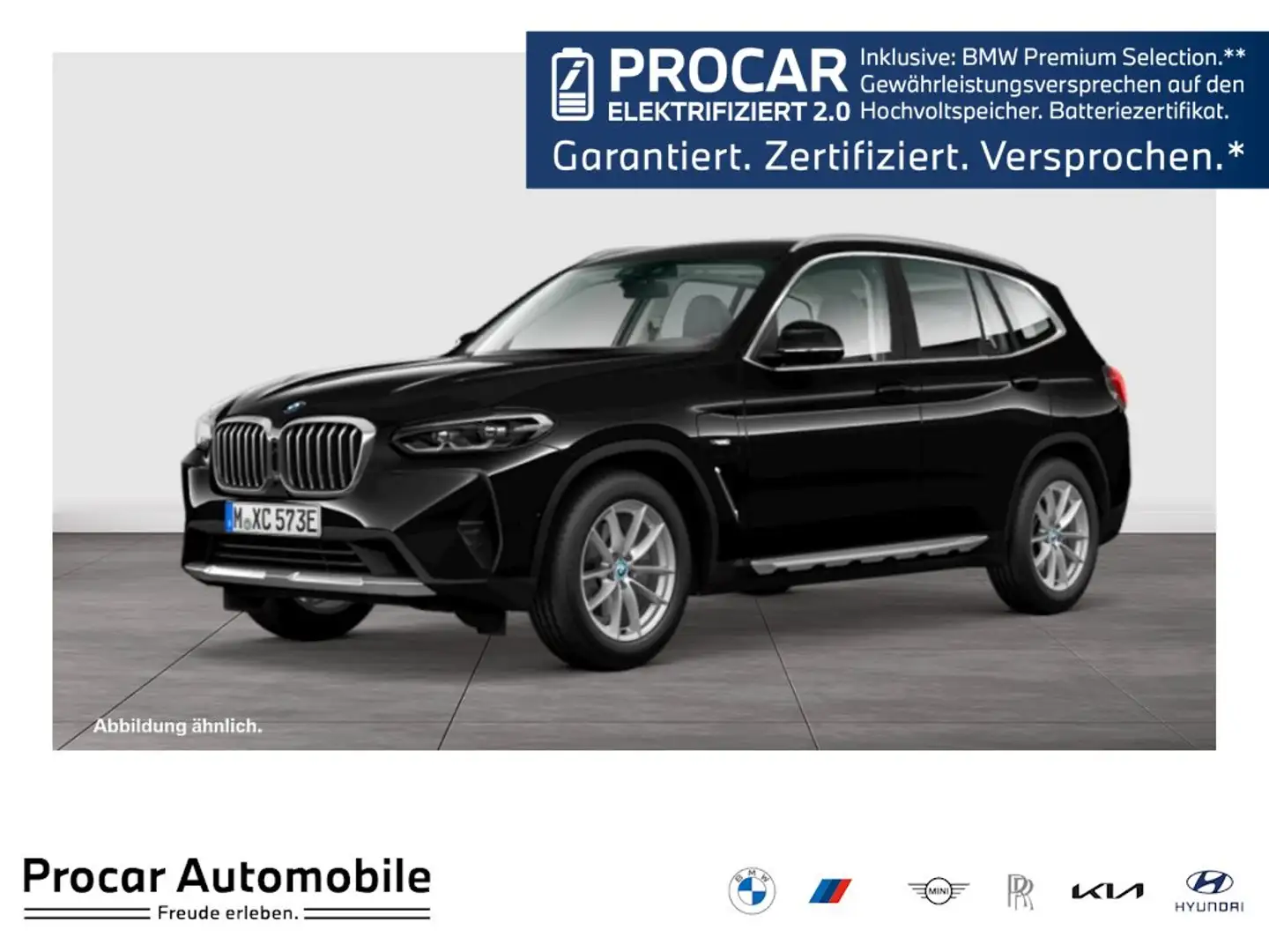 BMW X3 xDrive30e AHK RFK NAVI LED PDC V+H DAB Klima Schwarz - 1
