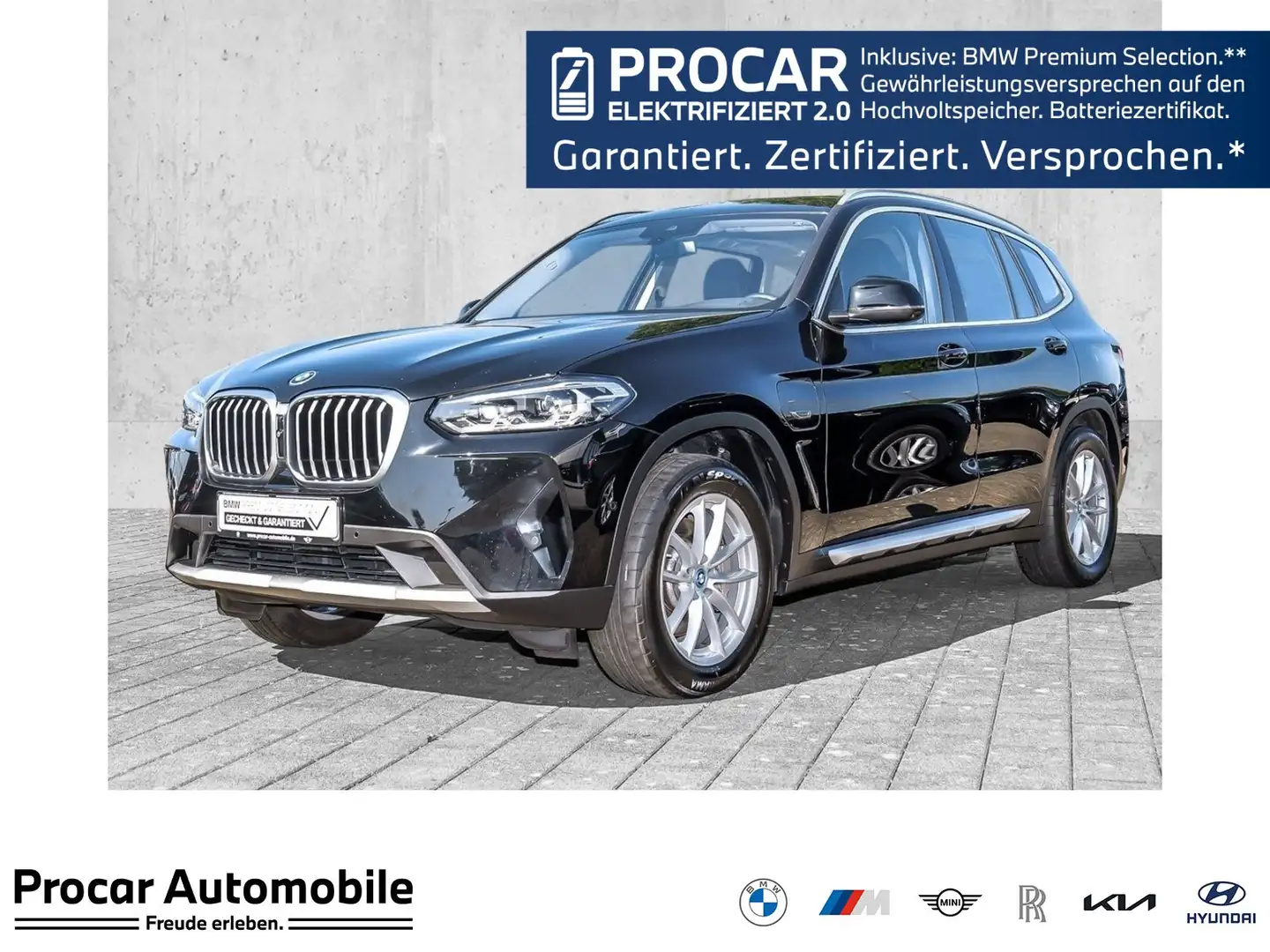 BMW X3 xDrive30e AHK RFK NAVI LED PDC V+H DAB Klima Schwarz - 1