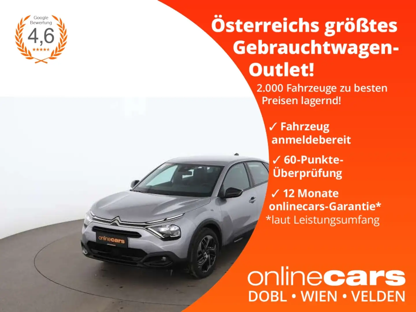Citroen C4 X 1.2 PureTech 130 Feel Aut LED NAVI R-CAM Gris - 1