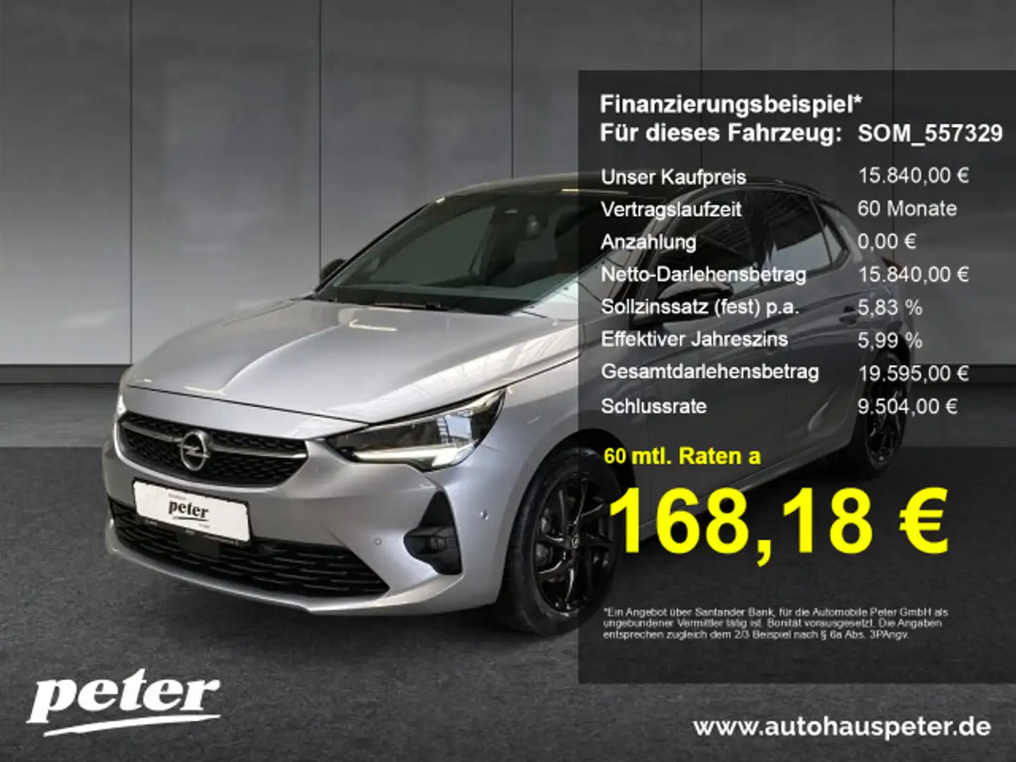 Opel Corsa Corsa F 1.2 Turbo GS Line Klimaautomatik Sitzheizu Grijs - 1