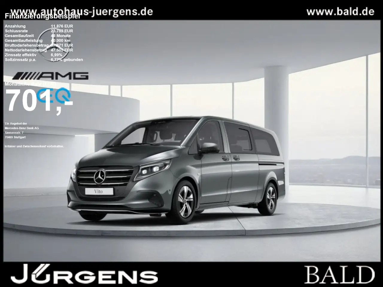 Mercedes-Benz Vito 119 Mixto/extralang/4x4/AHK/Airmatic/MBeam/ — photo 1 of 10