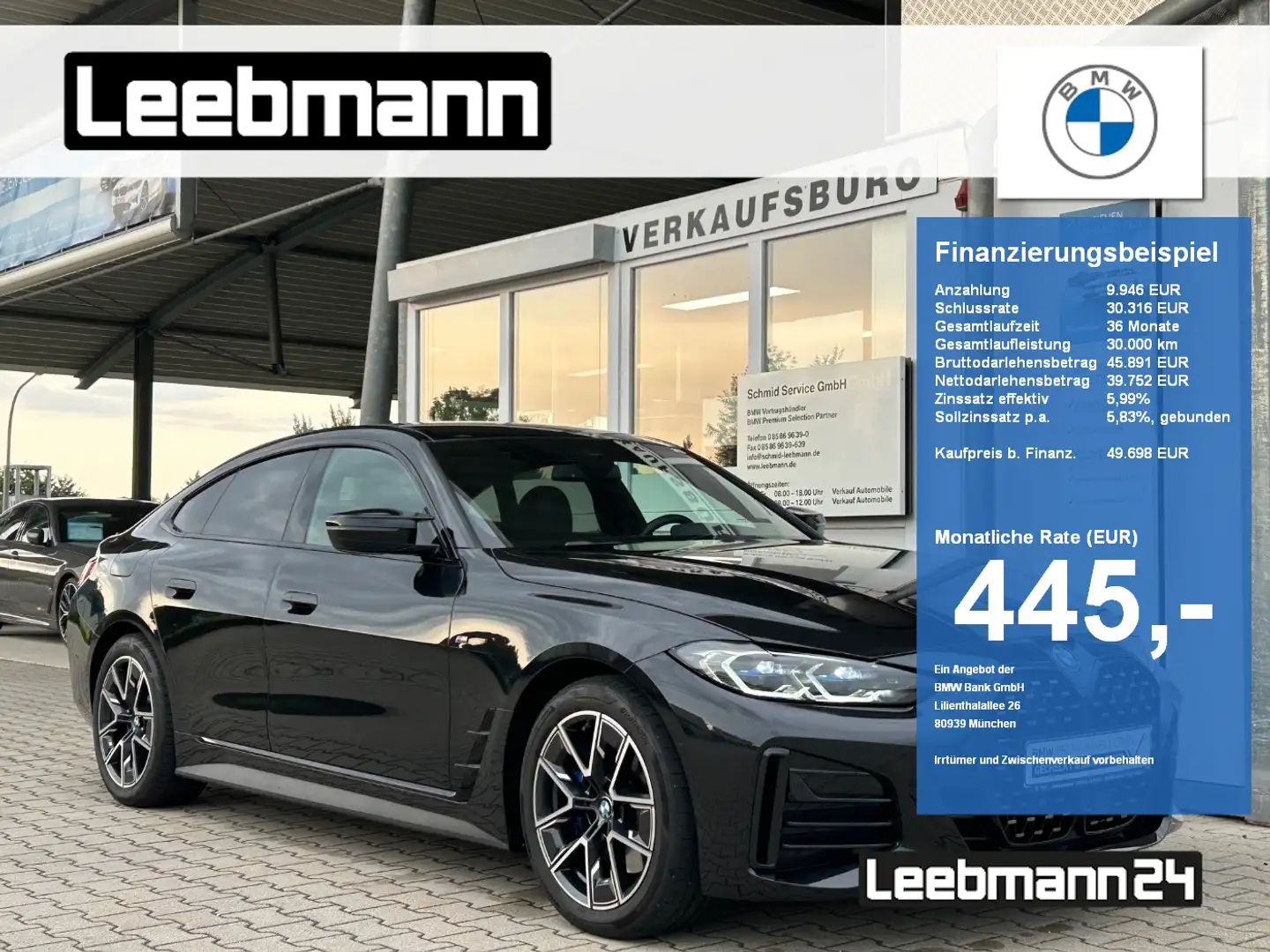 BMW 440 Mi xDrive Gran Coupé AHK/HUD 2 JAHRE GARANTIE Siyah - 1