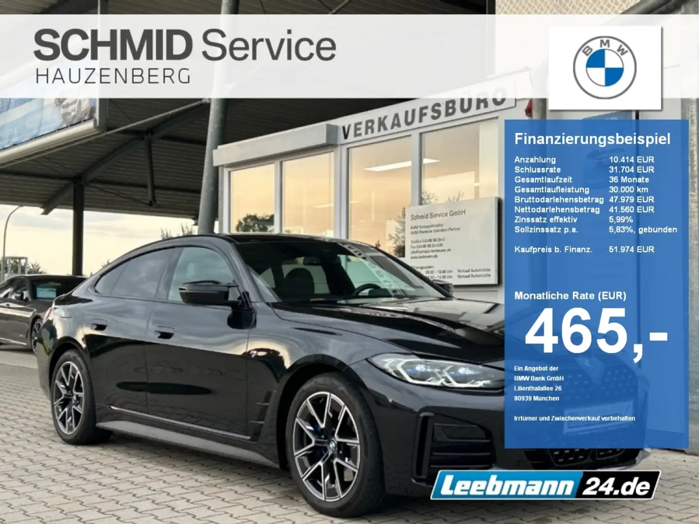 BMW 440 Mi xDrive Gran Coupé AHK/HUD 2 JAHRE GARANTIE Schwarz - 1