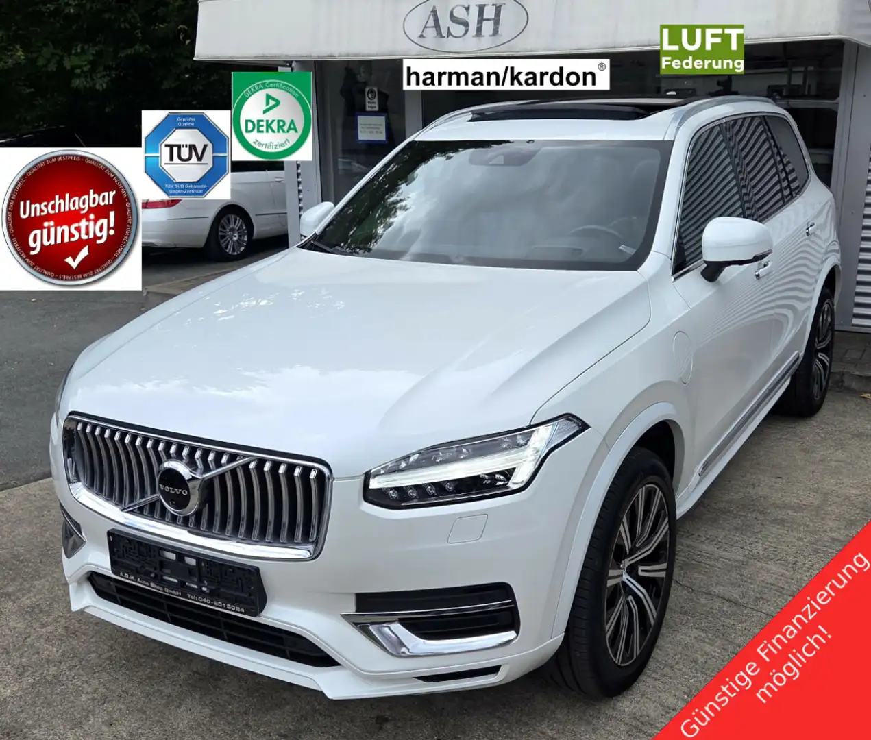 Volvo XC90 T8 Inscription.PanSD.Four-C.Nappa.360°.HuD. Blanco - 1