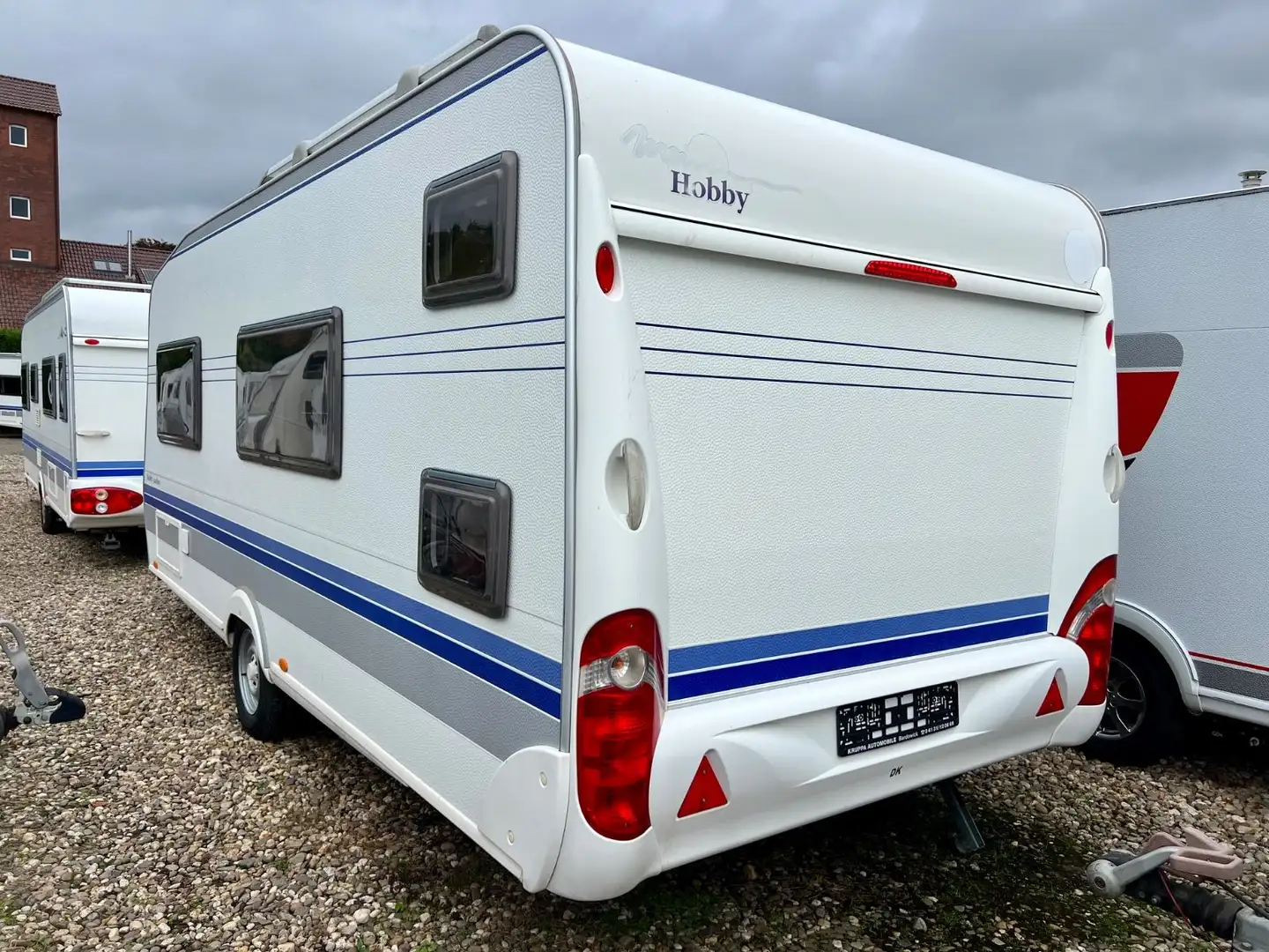 Hobby 500 Kmfe Etagenbetten Festbett Vorzelt Dusche Weiß - 1