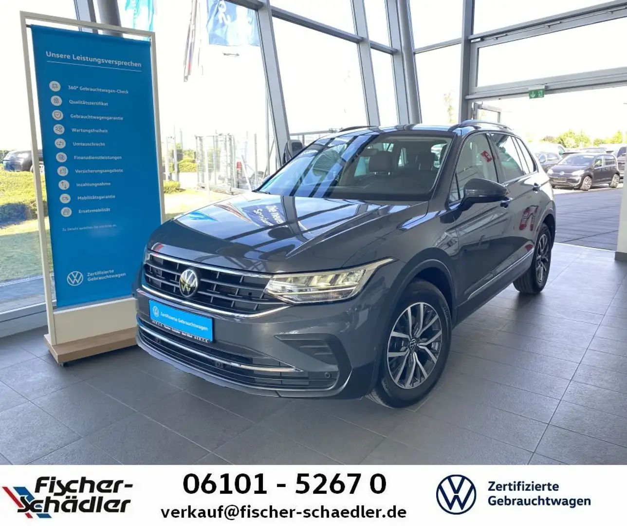 Volkswagen Tiguan Life 2.0TDI*Leder*LED*Navi*RearView*H&K*D Gris - 1