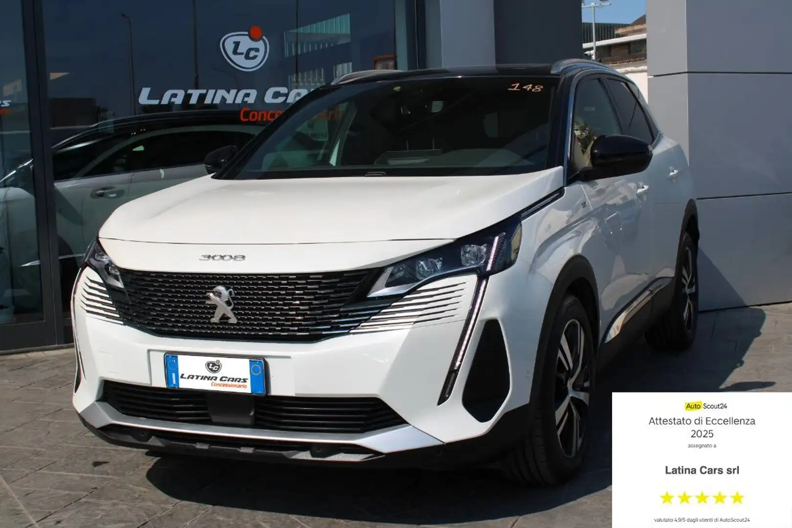 Peugeot 3008 1.5 bluehdi GT s&s 130cv AUTO con Navi e CarPlay Bianco - 1