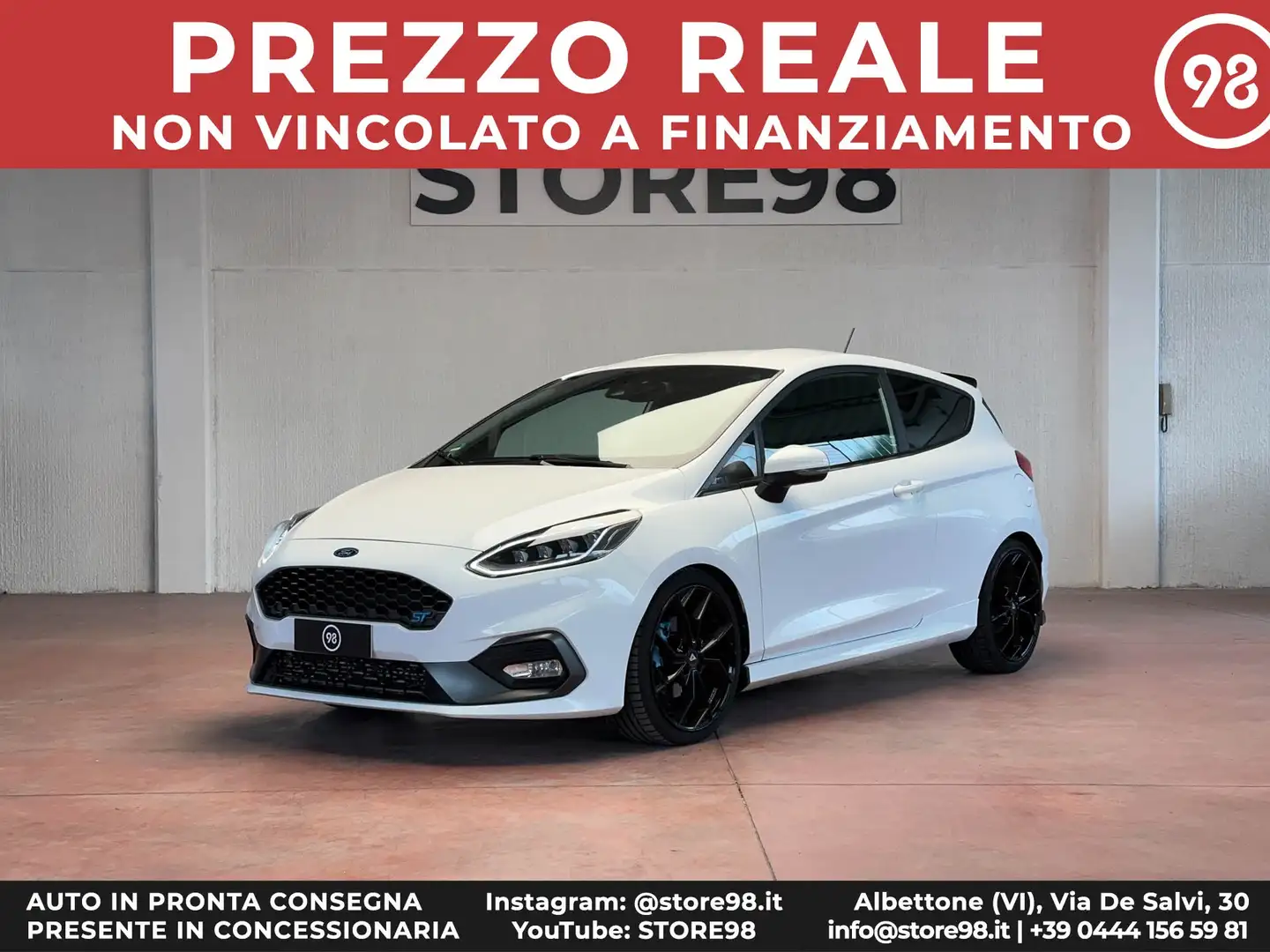 Ford Fiesta ST 3p 1.5 200CV MILLTEK/SUB/LED* Bianco - 1