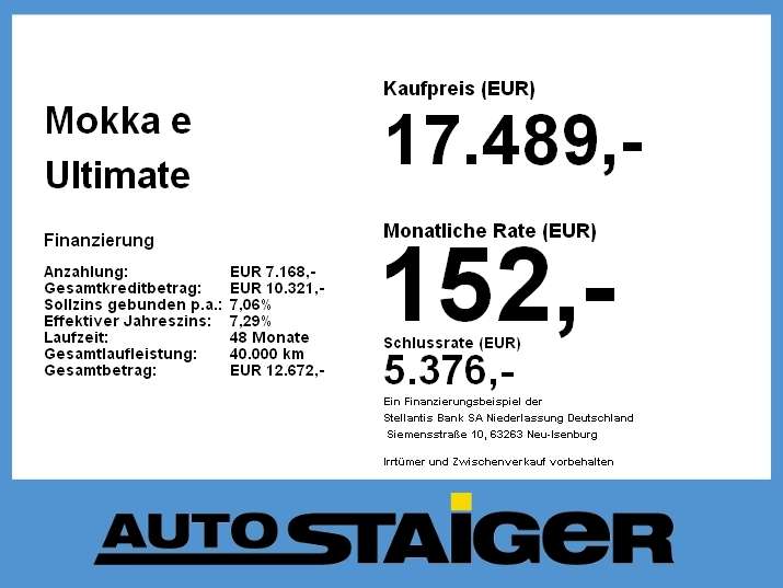Opel Mokka E