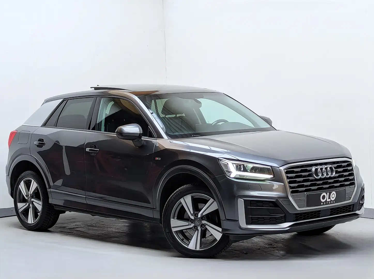 Audi Q2 35 TDi Sport S tronic S Line -Euro 6D-PANO-CUIR Grijs - 2