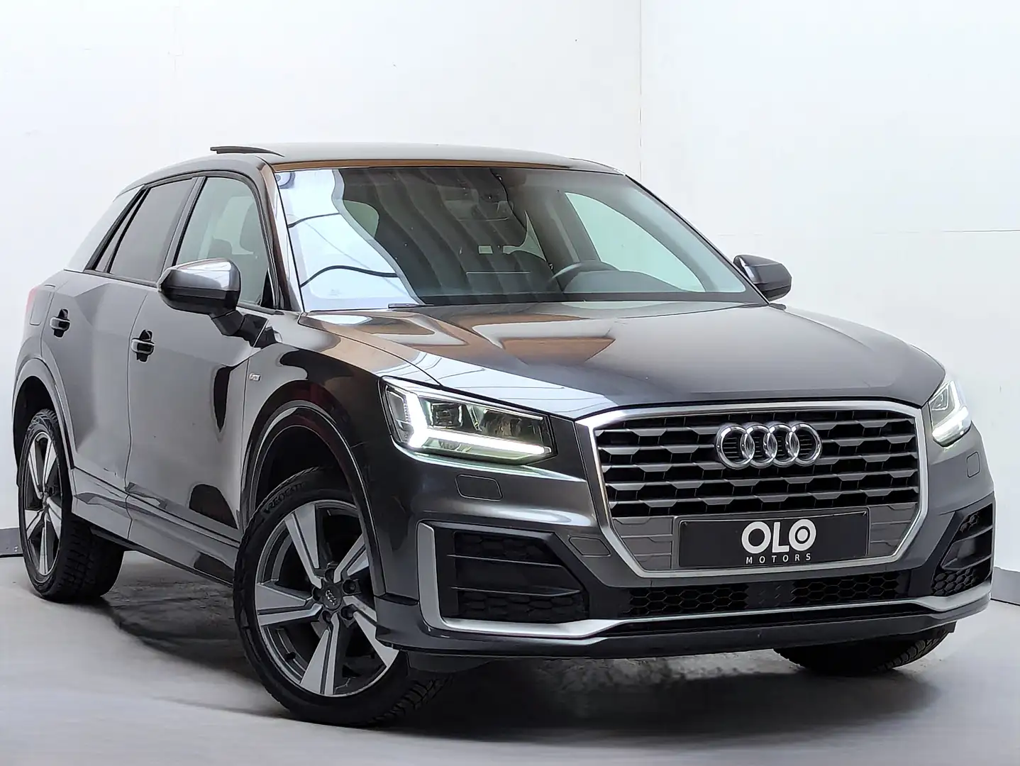 Audi Q2 35 TDi Sport S tronic S Line -Euro 6D-PANO-CUIR Grijs - 1
