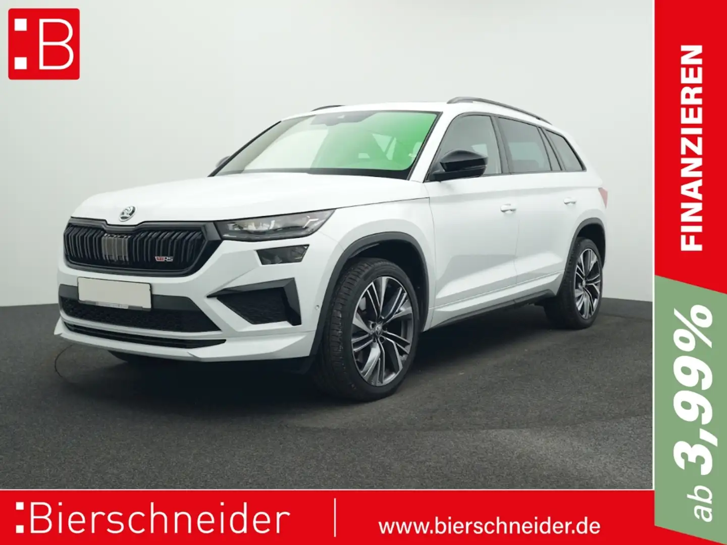 Skoda Kodiaq 2.0 TSI DSG 4x4 RS PANO STANDHZ MATRIX ACC 20 Weiß - 1