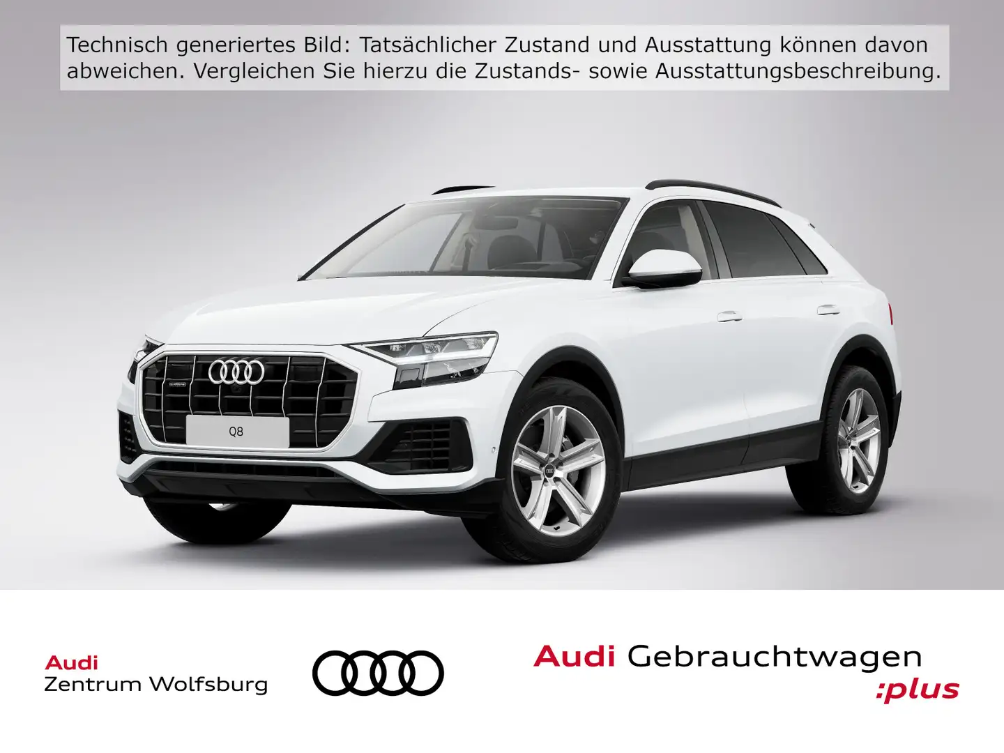 Audi Q8 (4MN)(07.2018->) 55 TFSI quattro HeadUp/Luft/ Weiß - 1