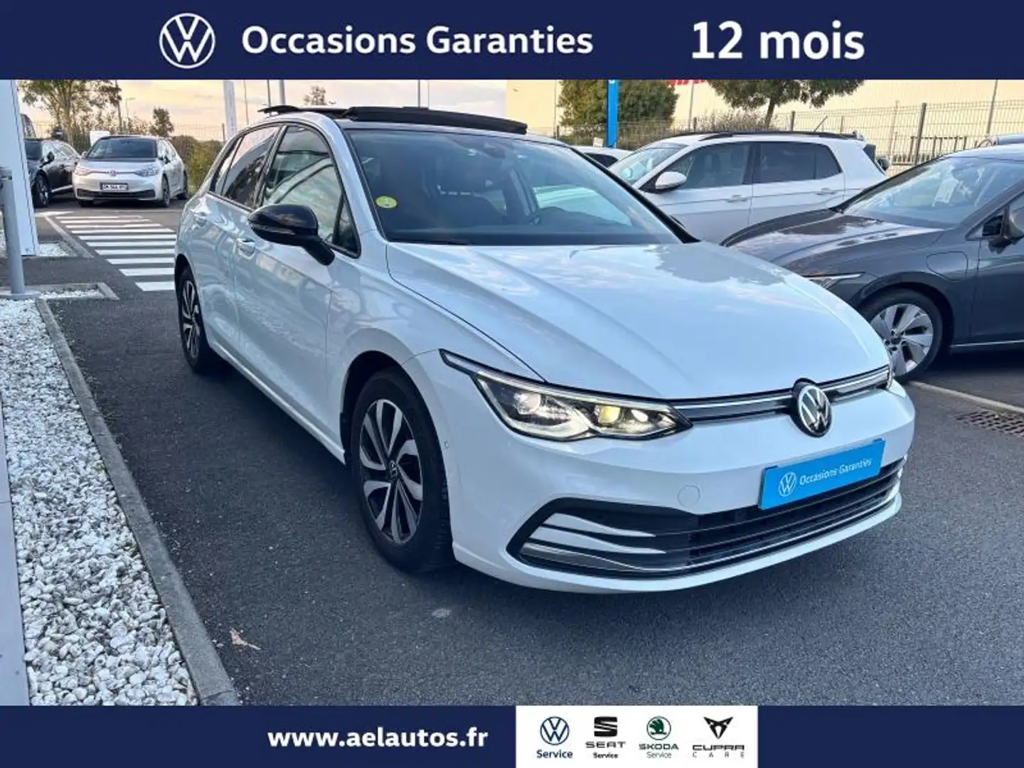 Volkswagen Golf 2.0 TDI SCR 150ch Active DSG7 Blanc - 2