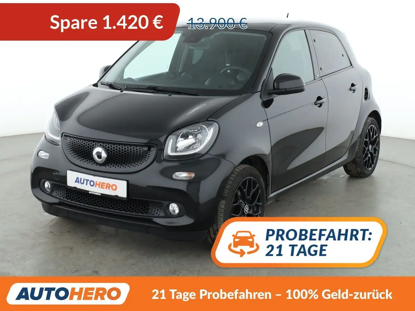 smart forFour 0.9 Turbo Basis Prime*TEMPO*CAM*PDC*SHZ*KLIMA* Schwarz - 1