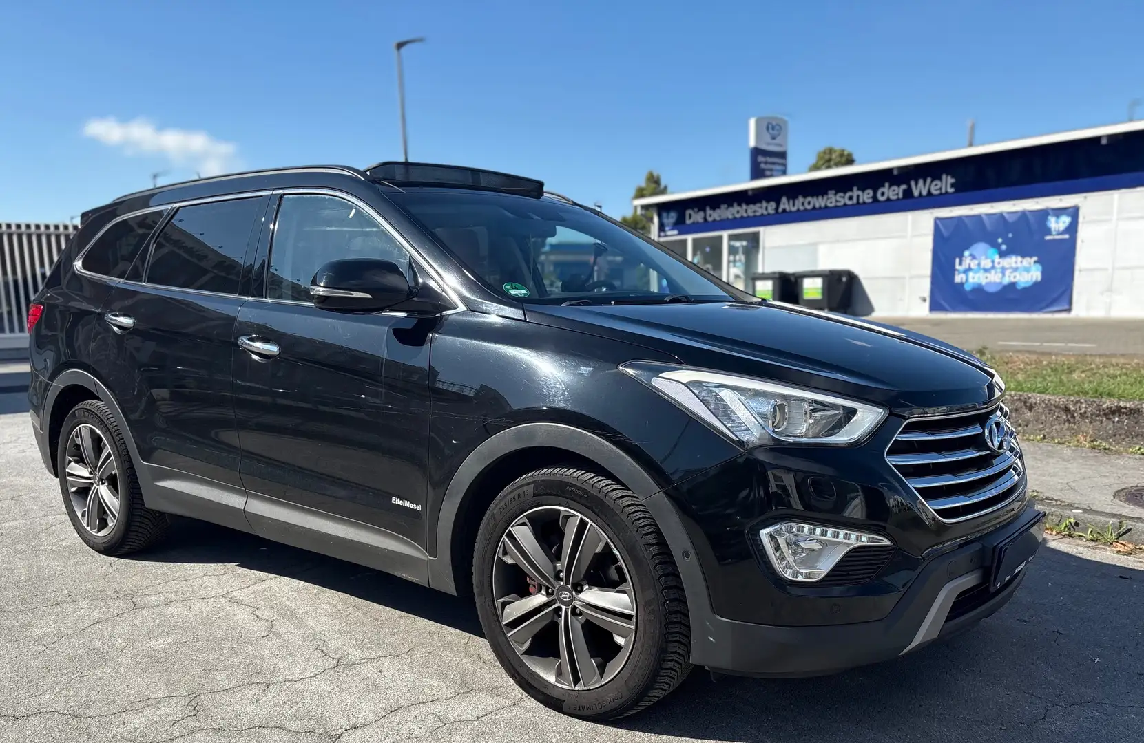 Hyundai Grand Santa Fe Premium 4WD 7 SITZER VOLL PANORAMAD LEDER EURO5 Schwarz - 1