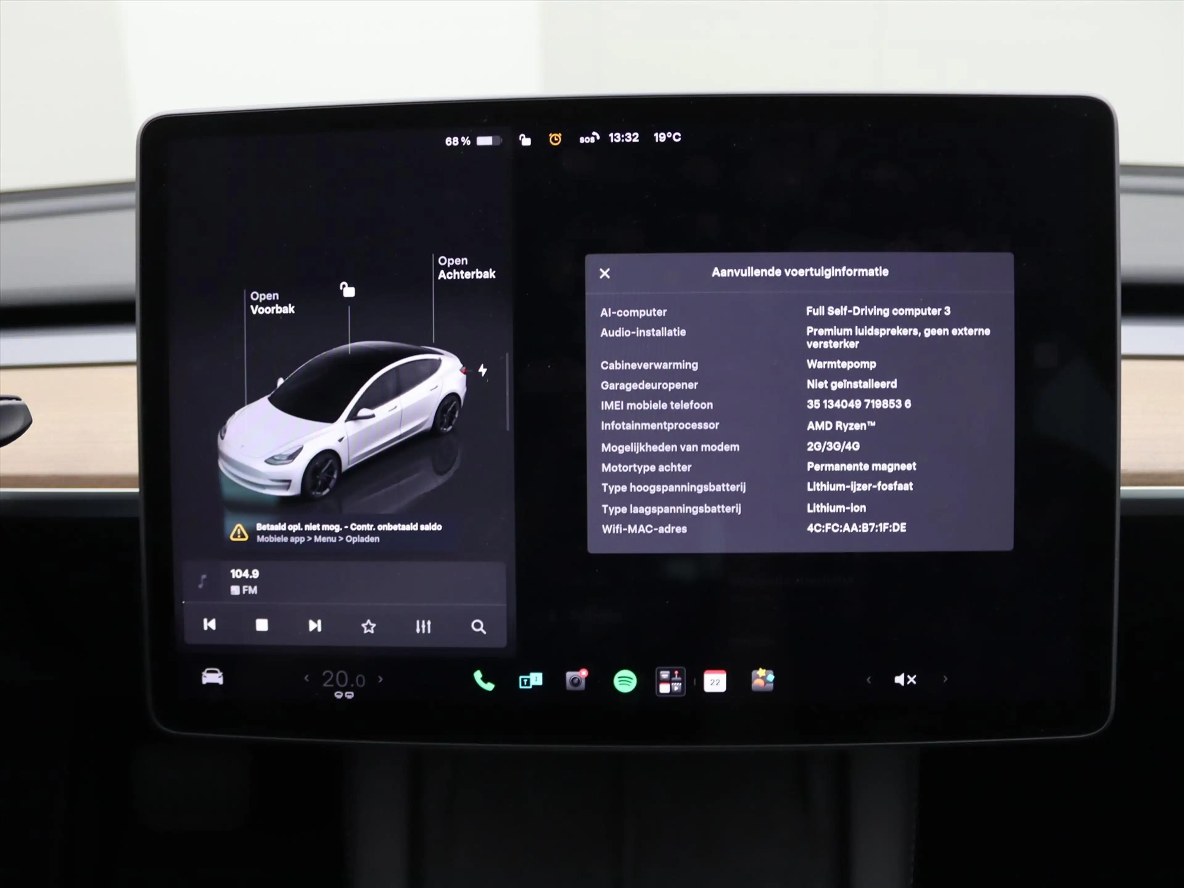 Tesla Model 3 Standard RWD Plus 96.4% SoH UPGRADE [ ENHANCED AUT — photo 33