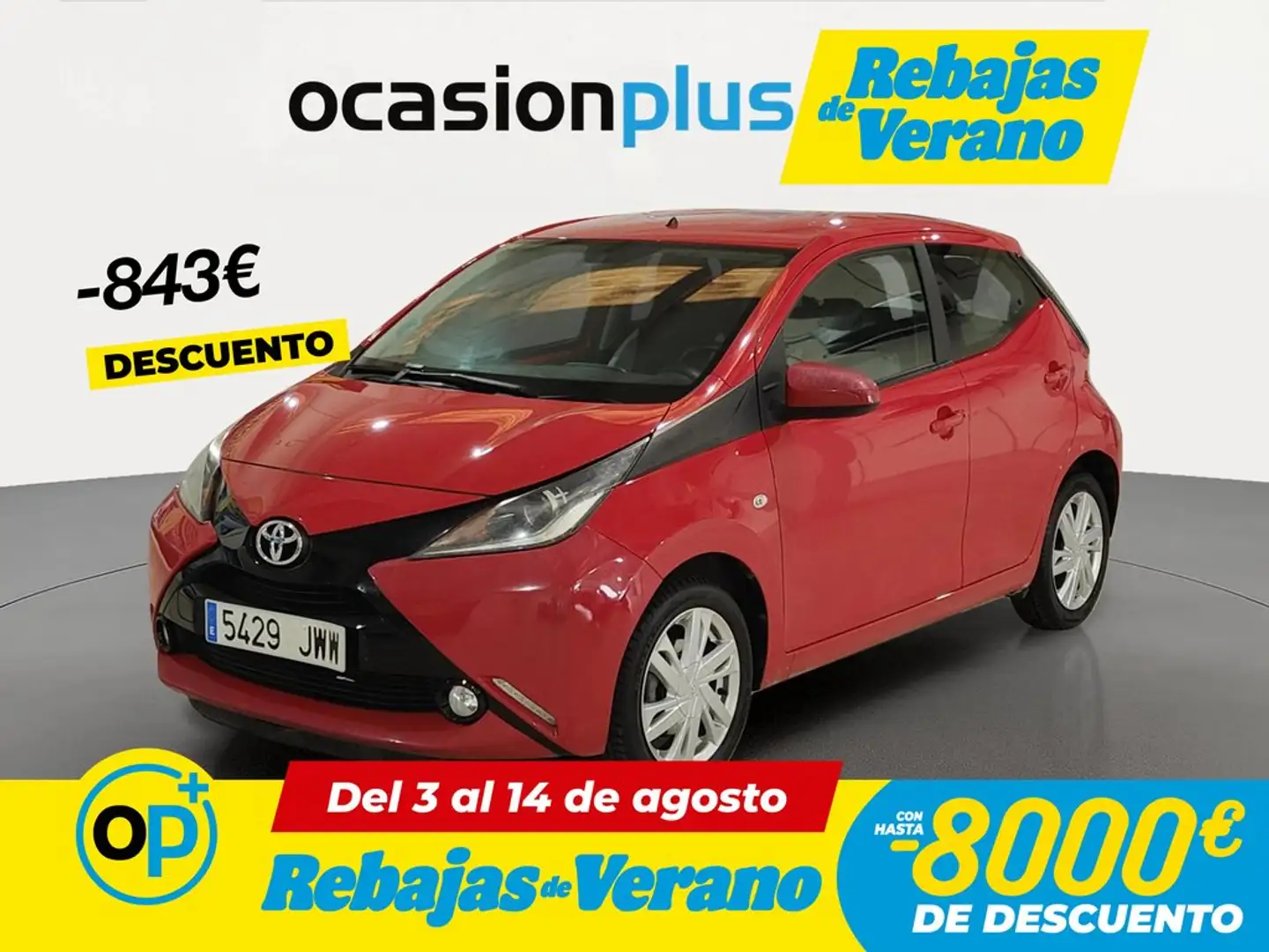 Toyota Aygo 1.0 VVT-i x-play Business Rojo - 1