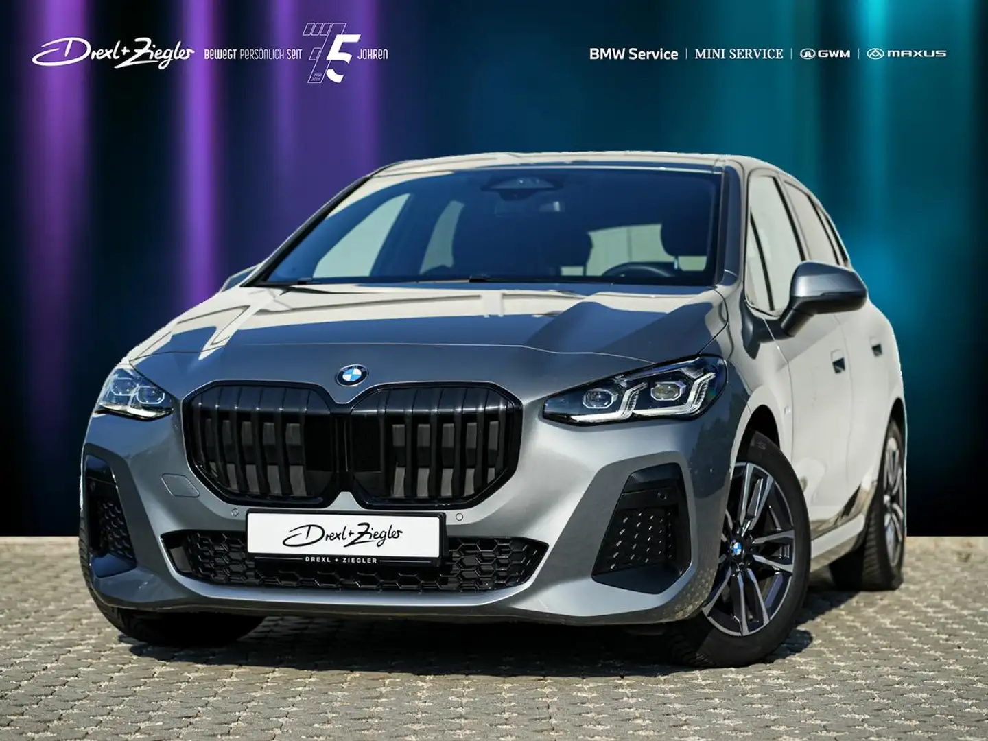 BMW 220 220i Active Tourer M-Sport AHK KoZg ACC adLED Grau - 1
