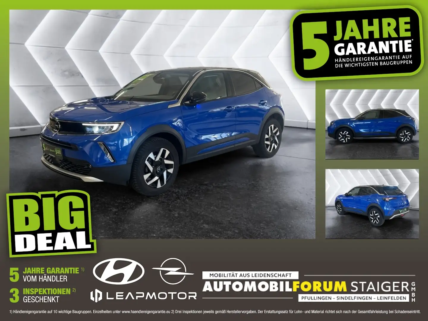 Opel Mokka 1.2 Turbo Elegance Matrix AUT DynLicht LED Blauw - 1