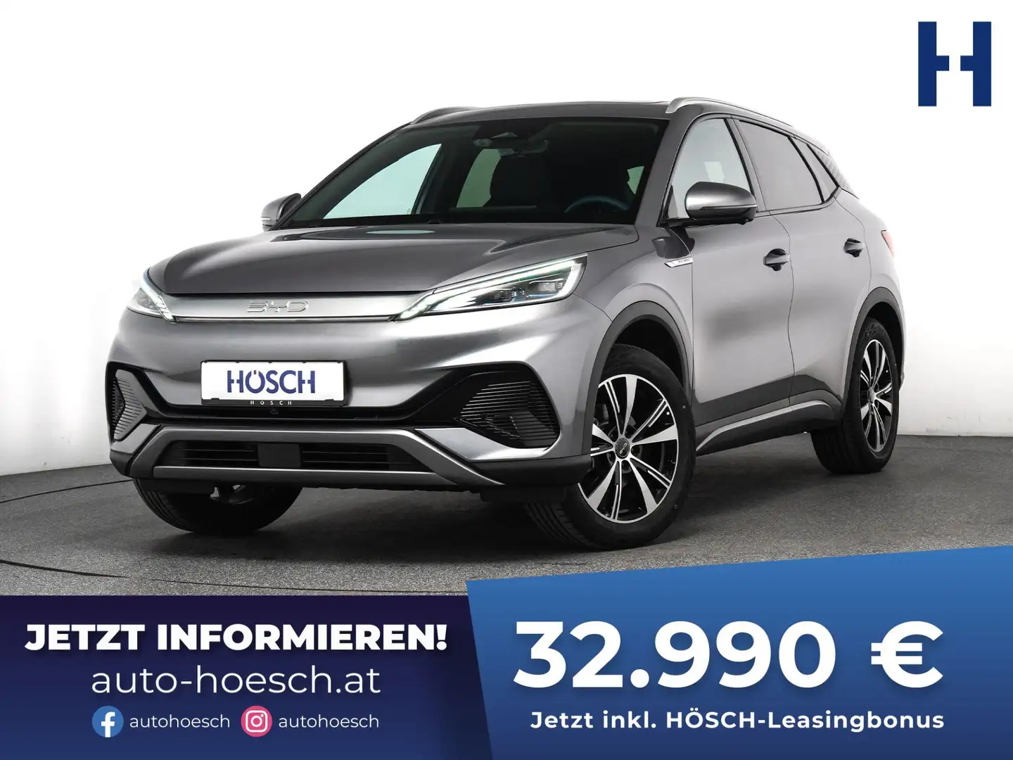BYD Atto 3 60,5 kWh DESIGN PANO LEDER ASSISTENZ MEGA-ANGEBOT Grau - 1