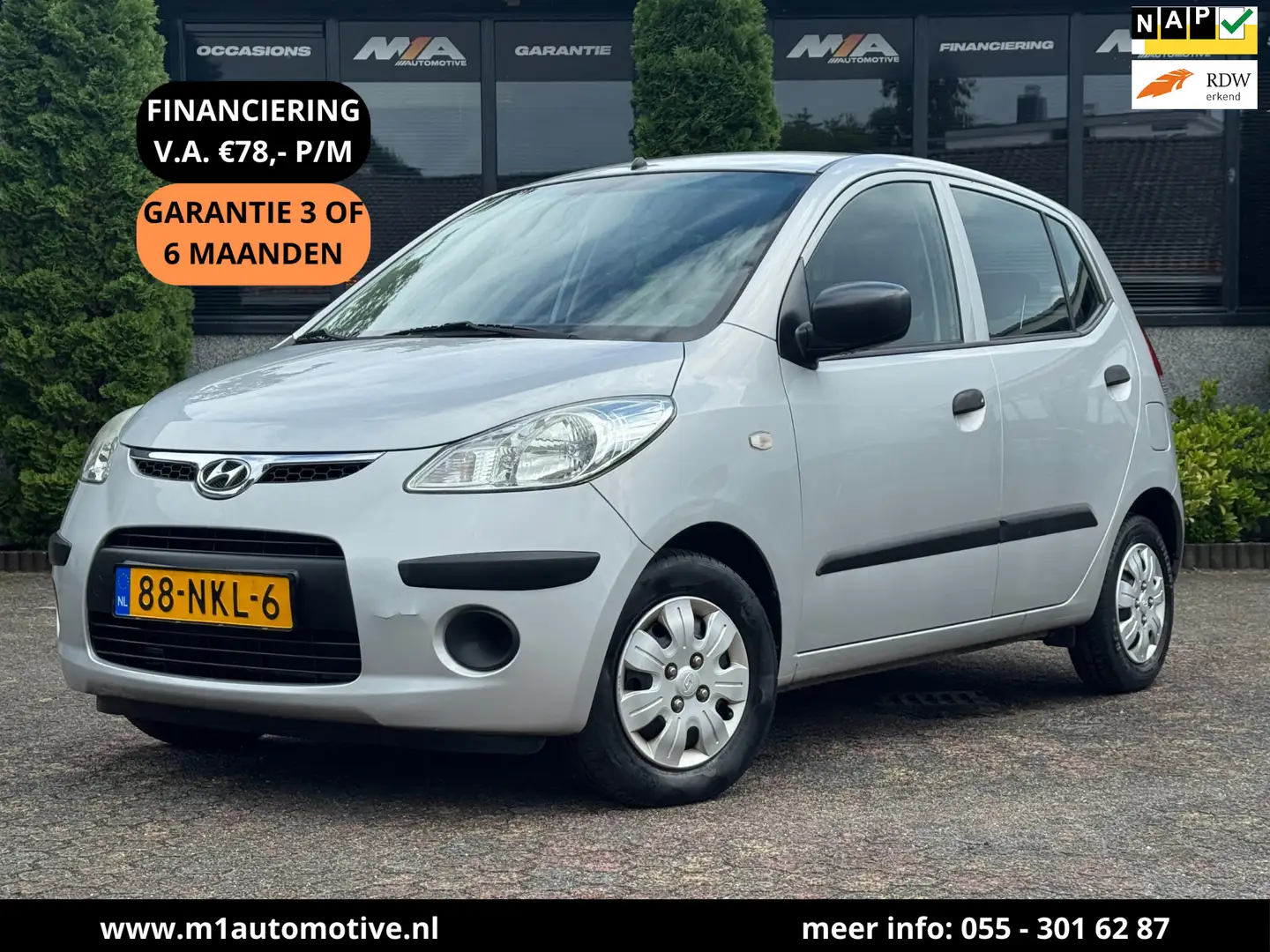 Hyundai i10 1.1 Active Cool | 5-Deurs | Airco | 1E EIG Gris - 1