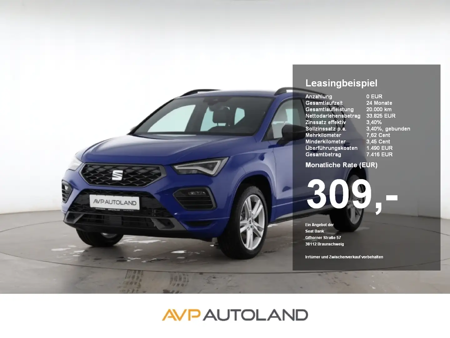 SEAT Ateca 2.0 TDI DSG FR | BEATS | NAVI | ACC | Blu/Azzurro - 1