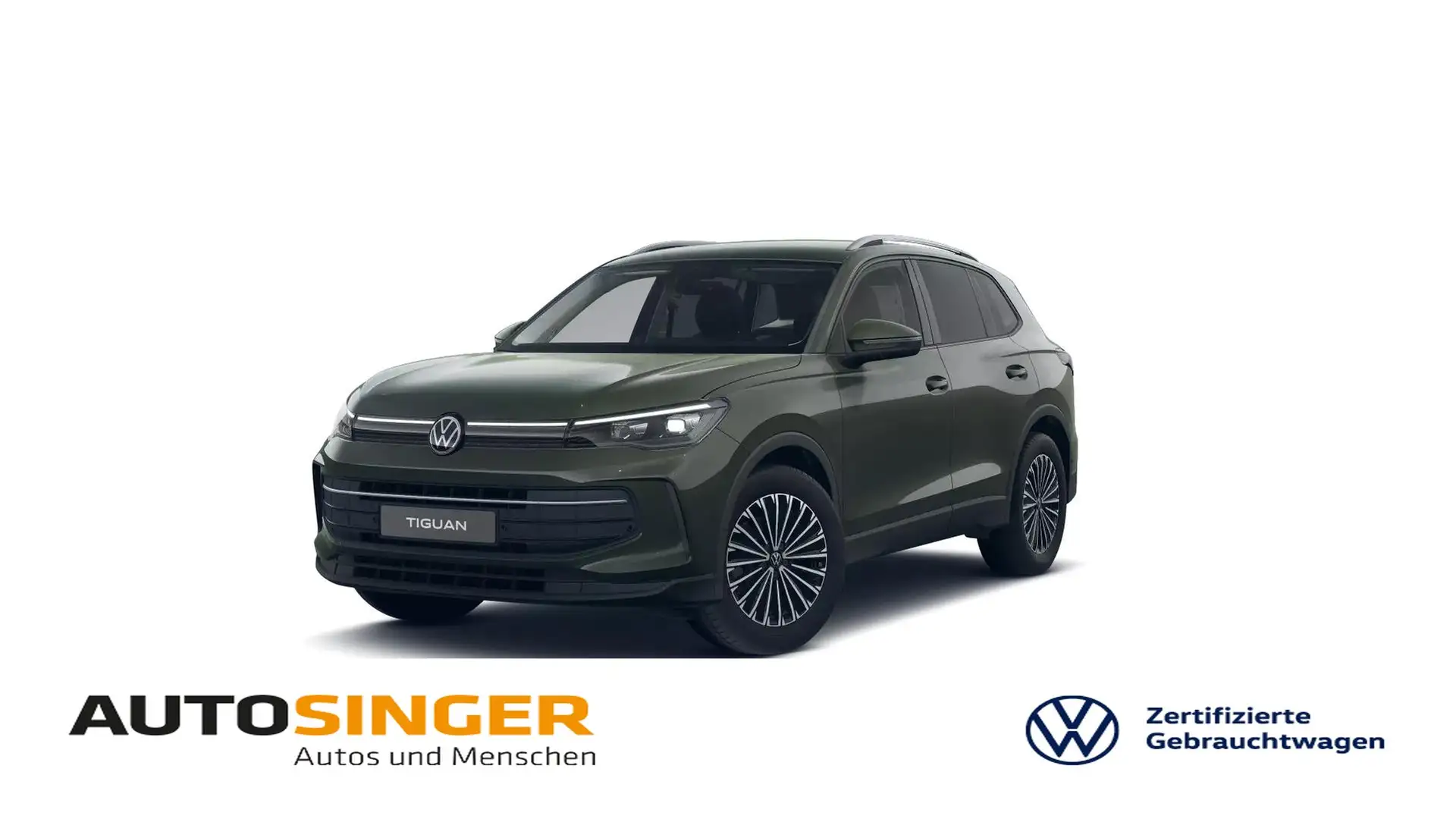 Volkswagen Tiguan Life 1.5 eTSI DSG *AHK*LED*ACC*NAVI*R-CAM Grün - 1