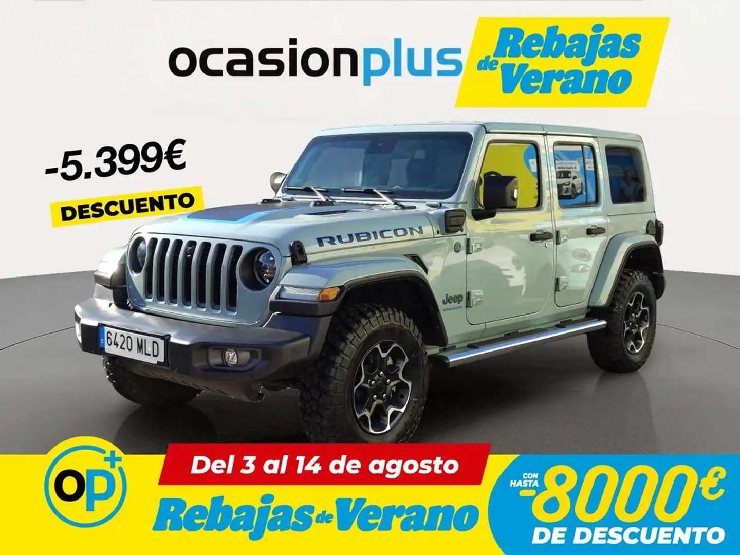 Jeep Wrangler Unlimited 2.0 4xe Rubicon 8ATX 280KW Gris - 1