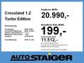 Opel Crossland 1.2 Turbo Edition Automatik, SHZ, Blue - thumbnail 4