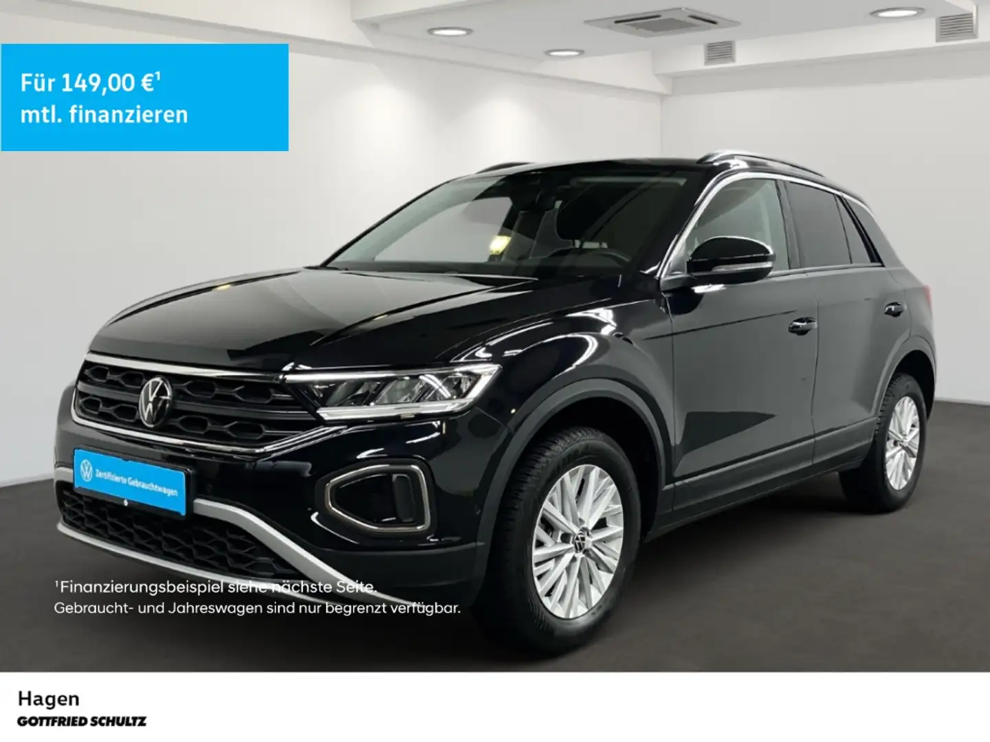 Volkswagen T-Roc 1.0 TSI LED NAV SHZ PDCvo&hi Life Schwarz - 1