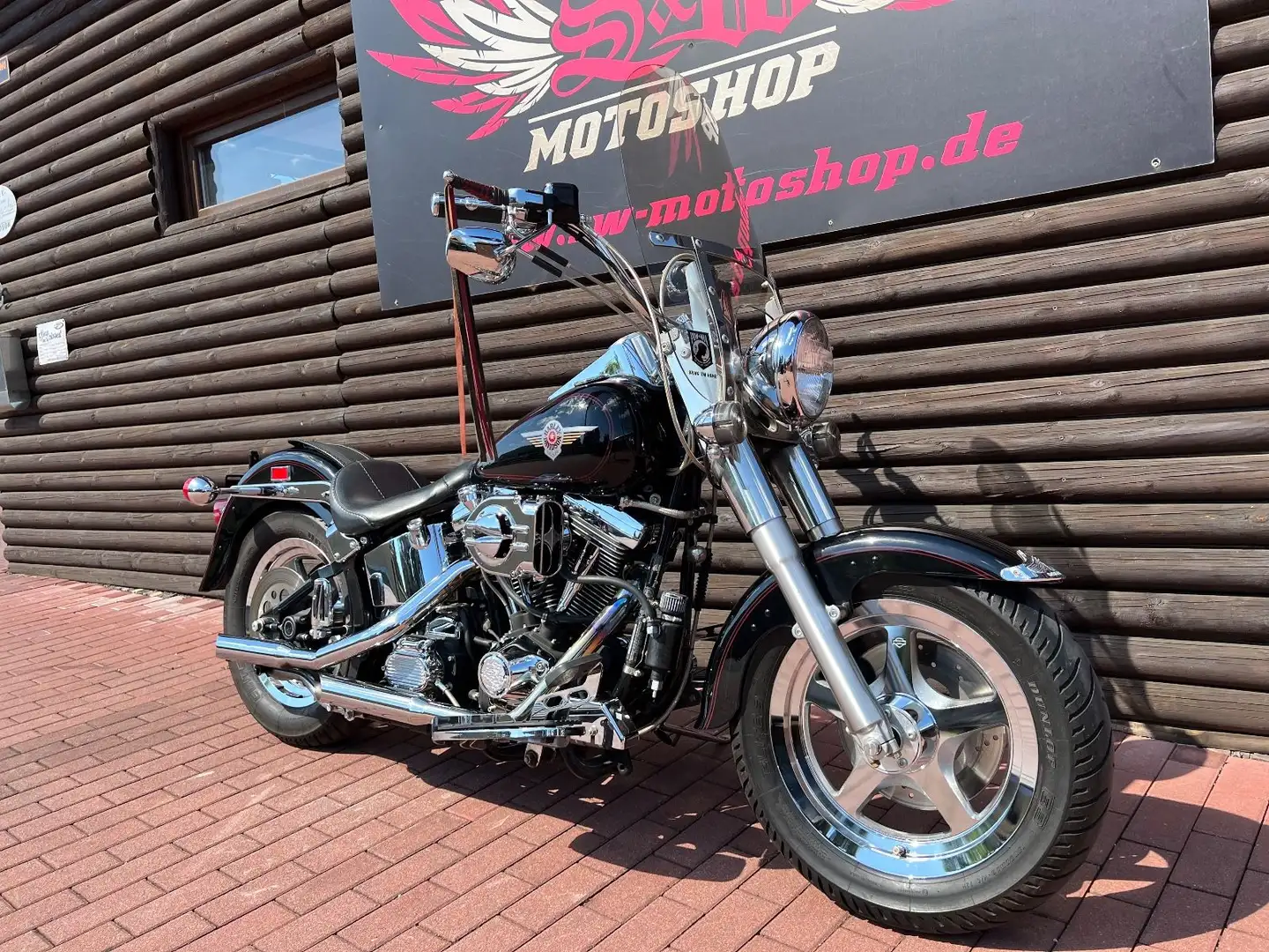 Harley-Davidson FLSTF Fat Boy *letze Evo, 1.Hand, Top* Negro - 2