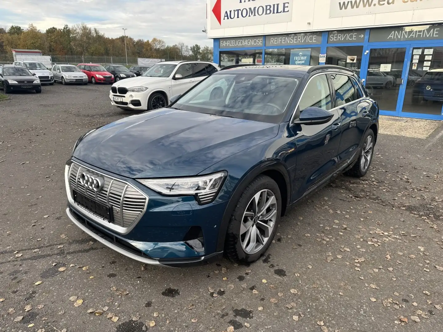 Audi e-tron 55 QUATTRO HEAD UP PANO LEDER ACC AHK Bleu - 1