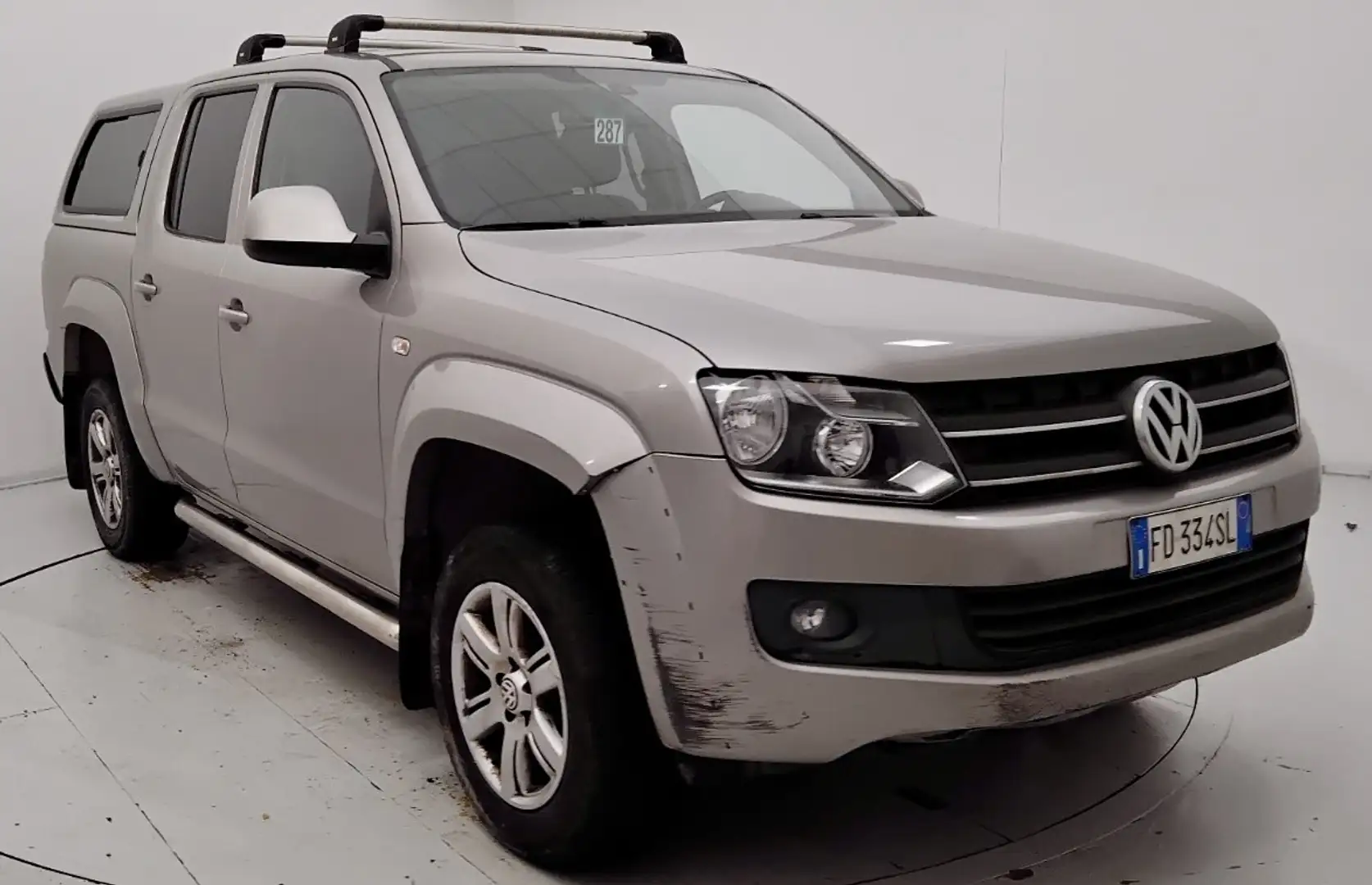 Volkswagen Amarok DC 2.0 bitdi 4motion perm. 180cv auto PIU IVA 22% Argento - 1
