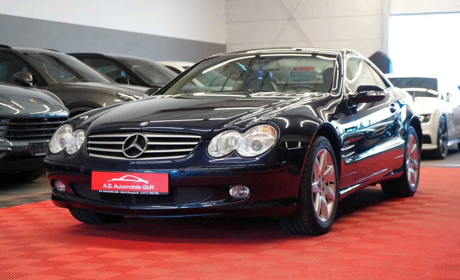 Mercedes-Benz SL 350 Roadster *LPG*Xenon*Navi*Keyless-Go*Bose* Blauw - 1