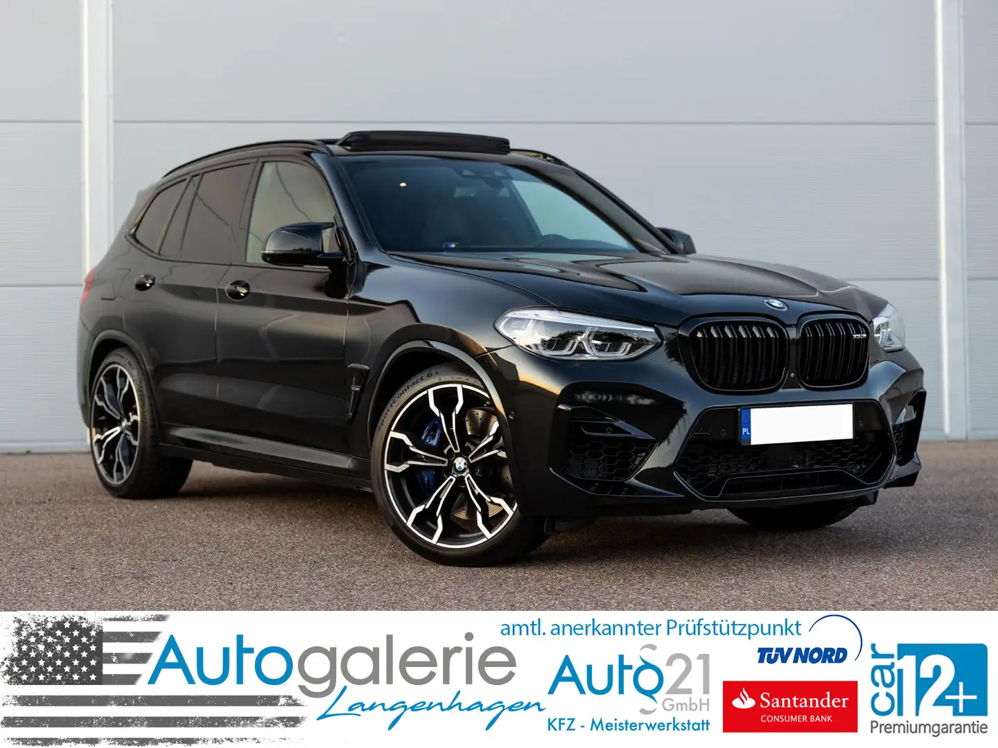 BMW X3 M Competition Pano LED Shadow ACC Чёрный - 1