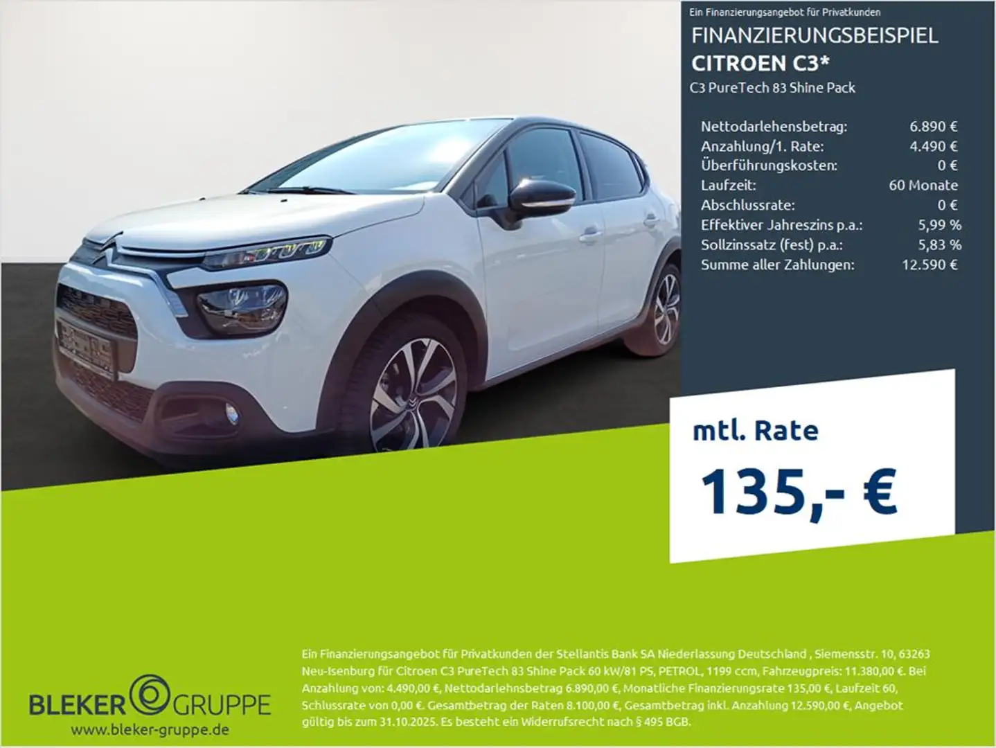 Citroen C3 Shine Pack Wit - 1