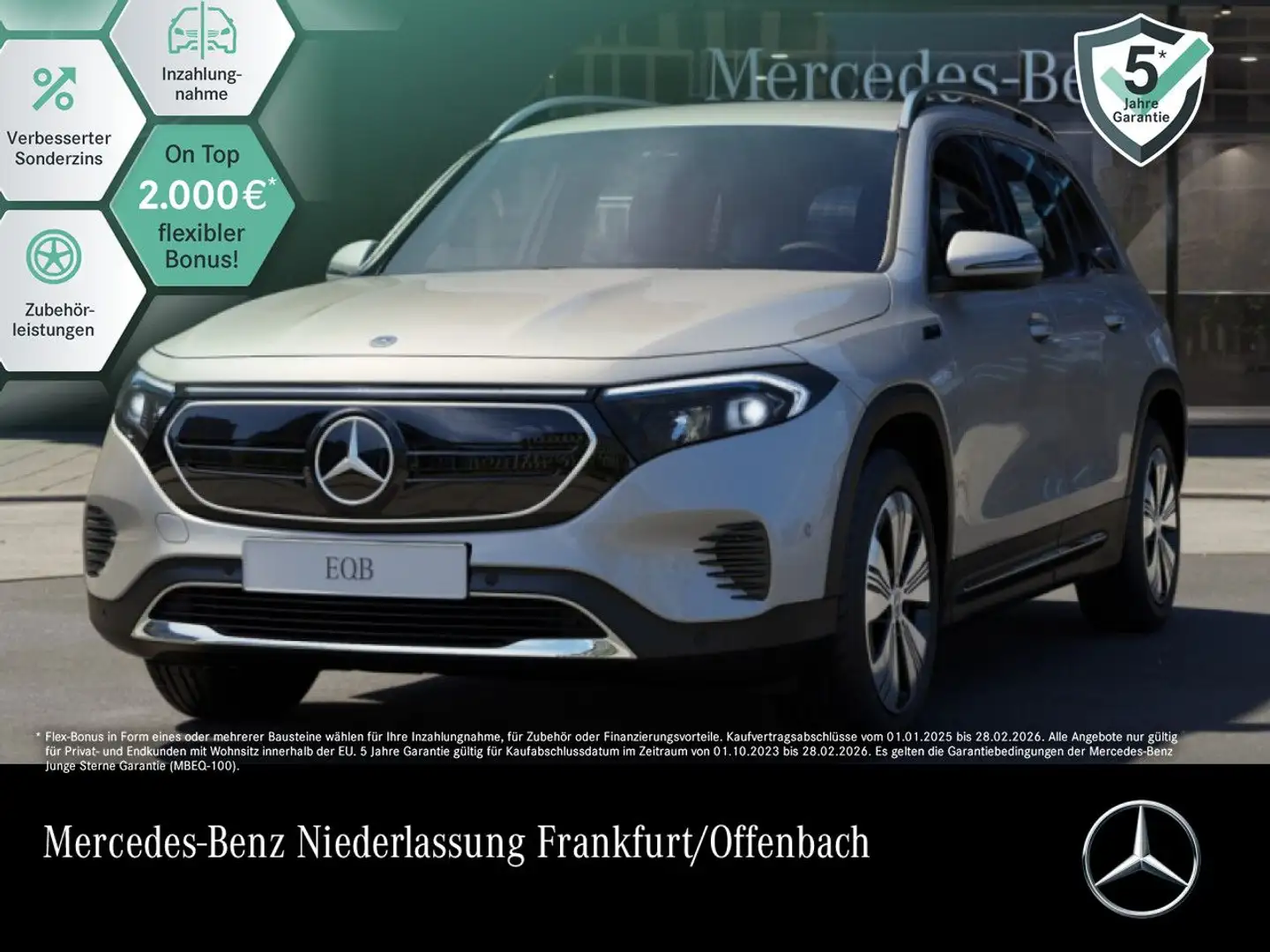 Mercedes-Benz EQB 300 4M PROG+ADVANCED+KAMERA+EDW+SPUR Argintiu - 1