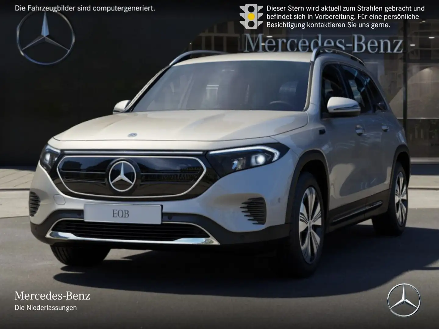 Mercedes-Benz EQB 300 4M PROG+ADVANCED+KAMERA+EDW+SPUR Argintiu - 2