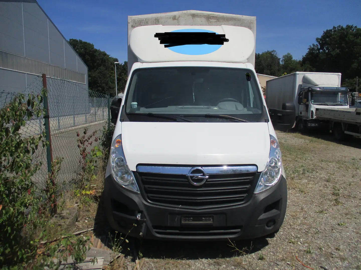 Opel Turbo Schaden Movano Pritsche+Plane Ladebordwand. Weiß - 2